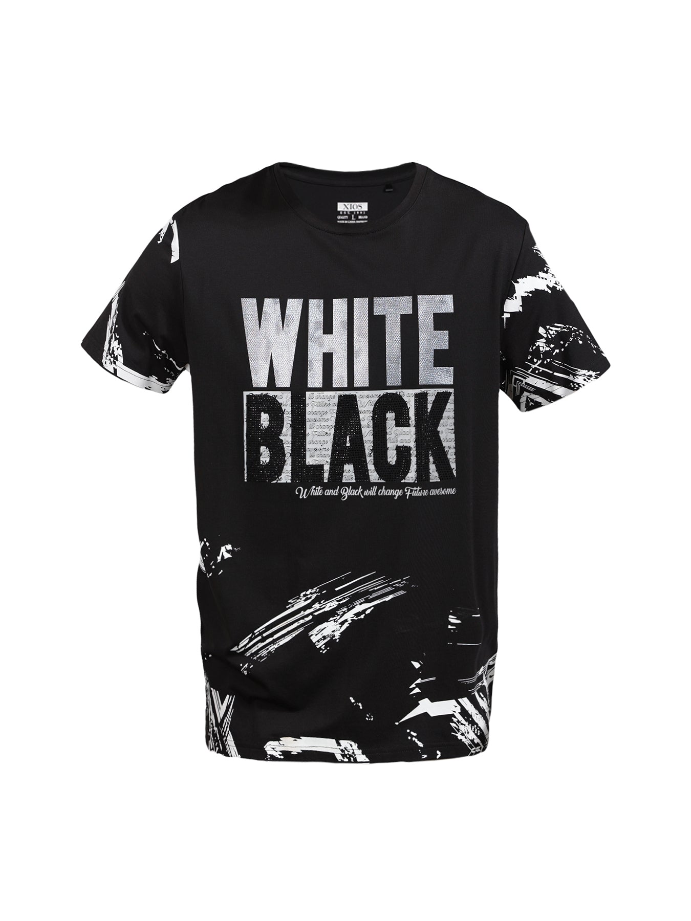 "White Black" Graphic Tee