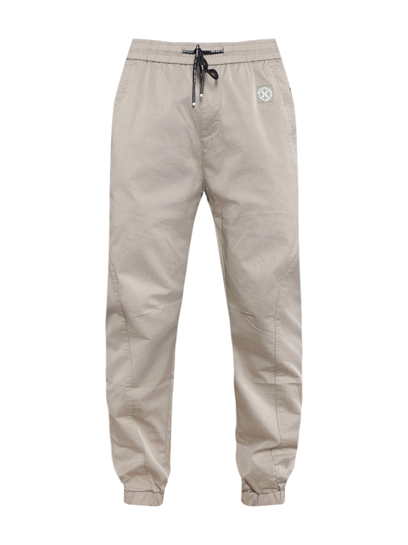 Canvas Joggers with Zip Pockets