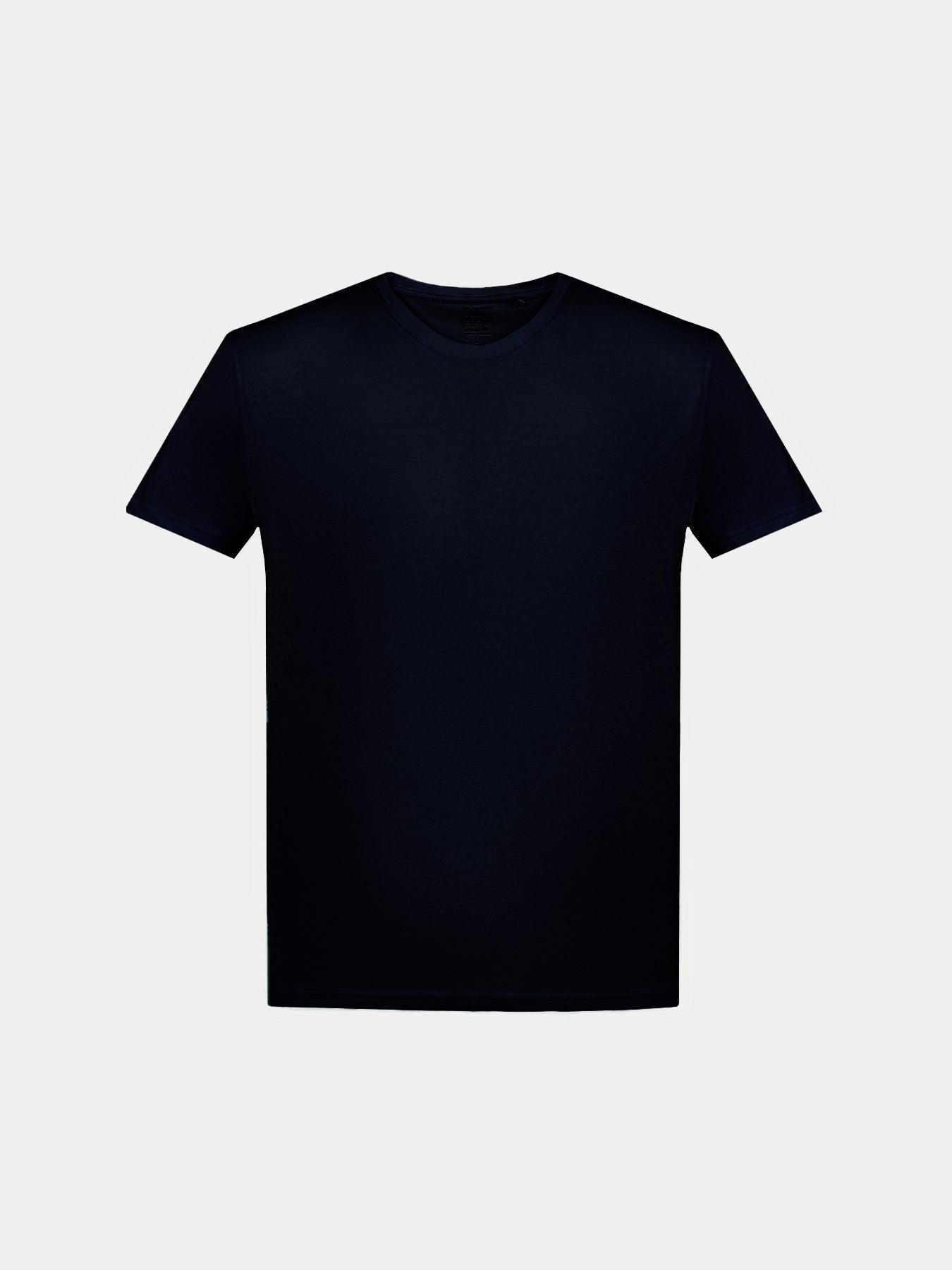 Camiseta básica con cuello redondo