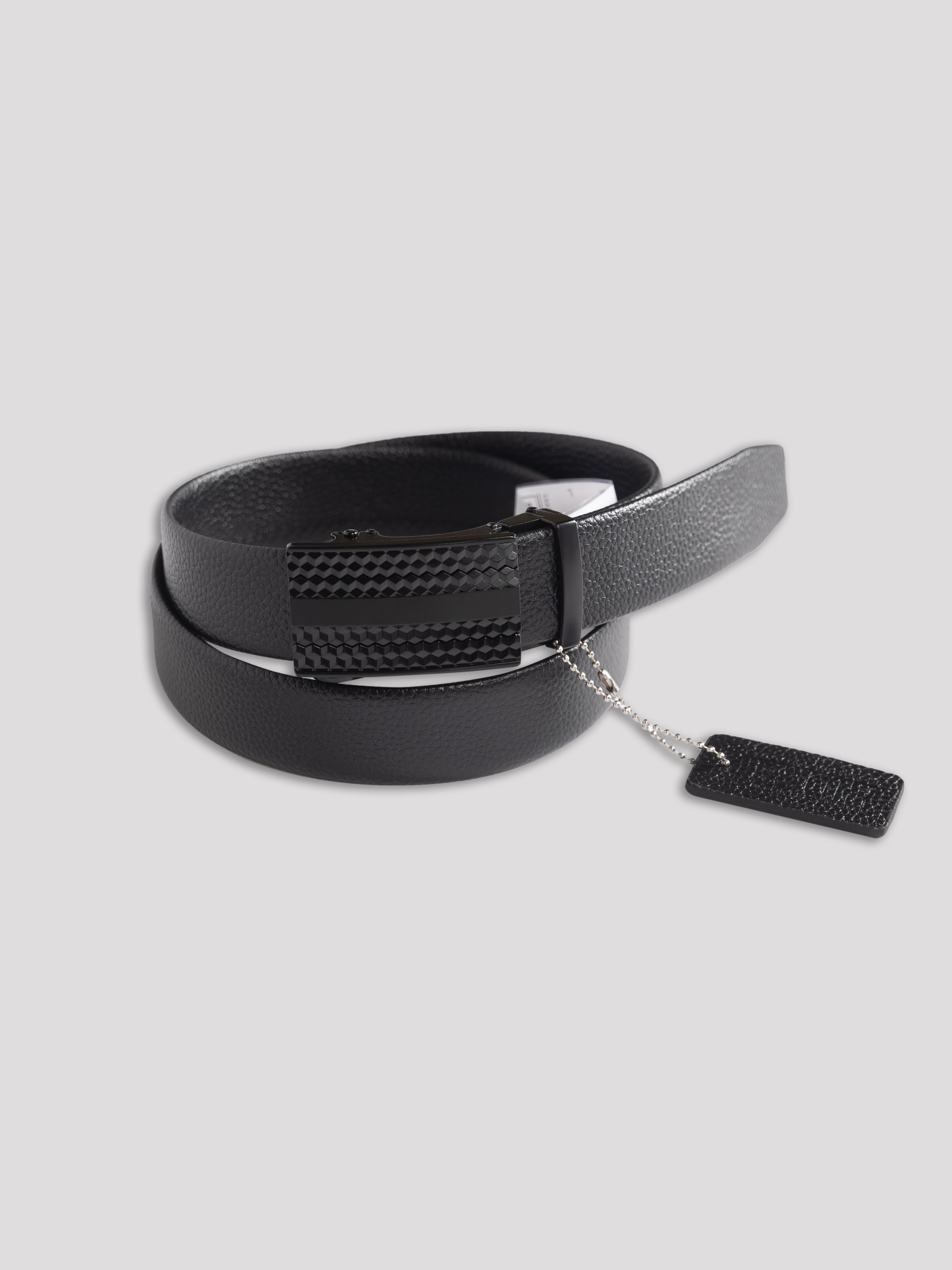 Box Buckle Leather Belt