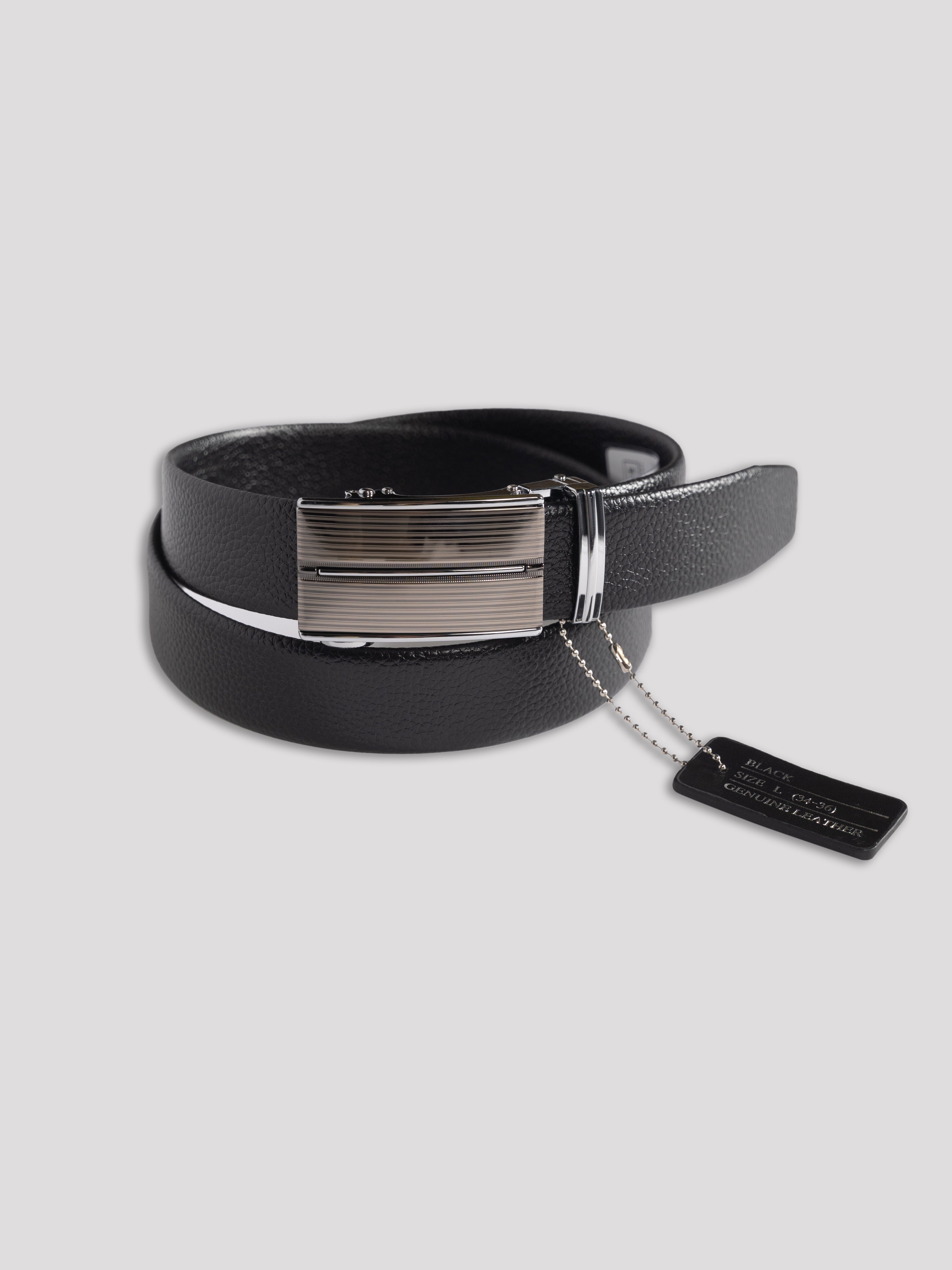 Box Buckle Leather Belt