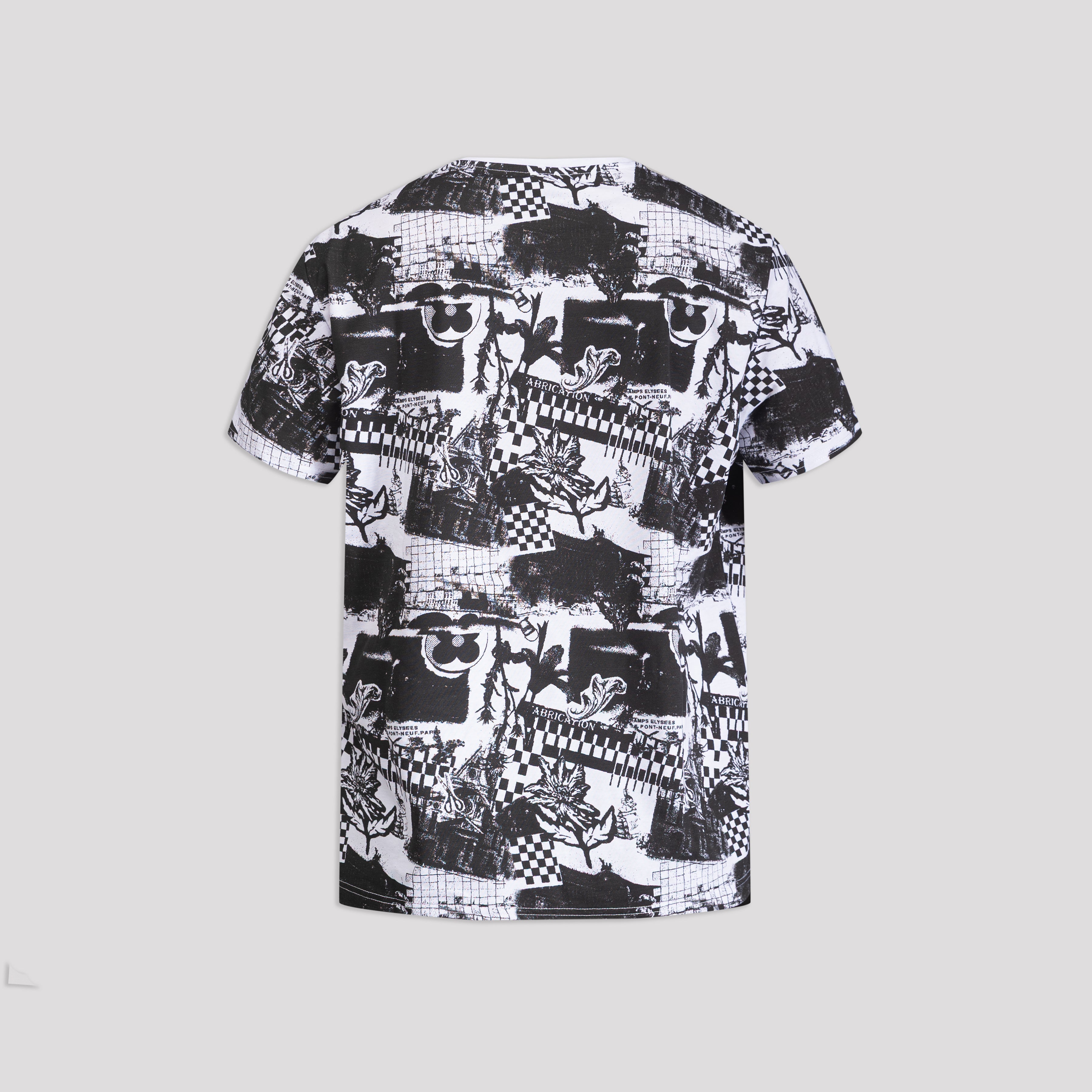 "Monochrome Collage Chaos" Graphic Tee - XIOS