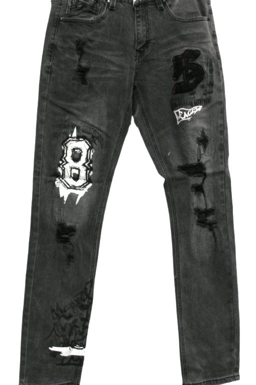 "Out of the Ordinary" Graphic Skinny Jeans