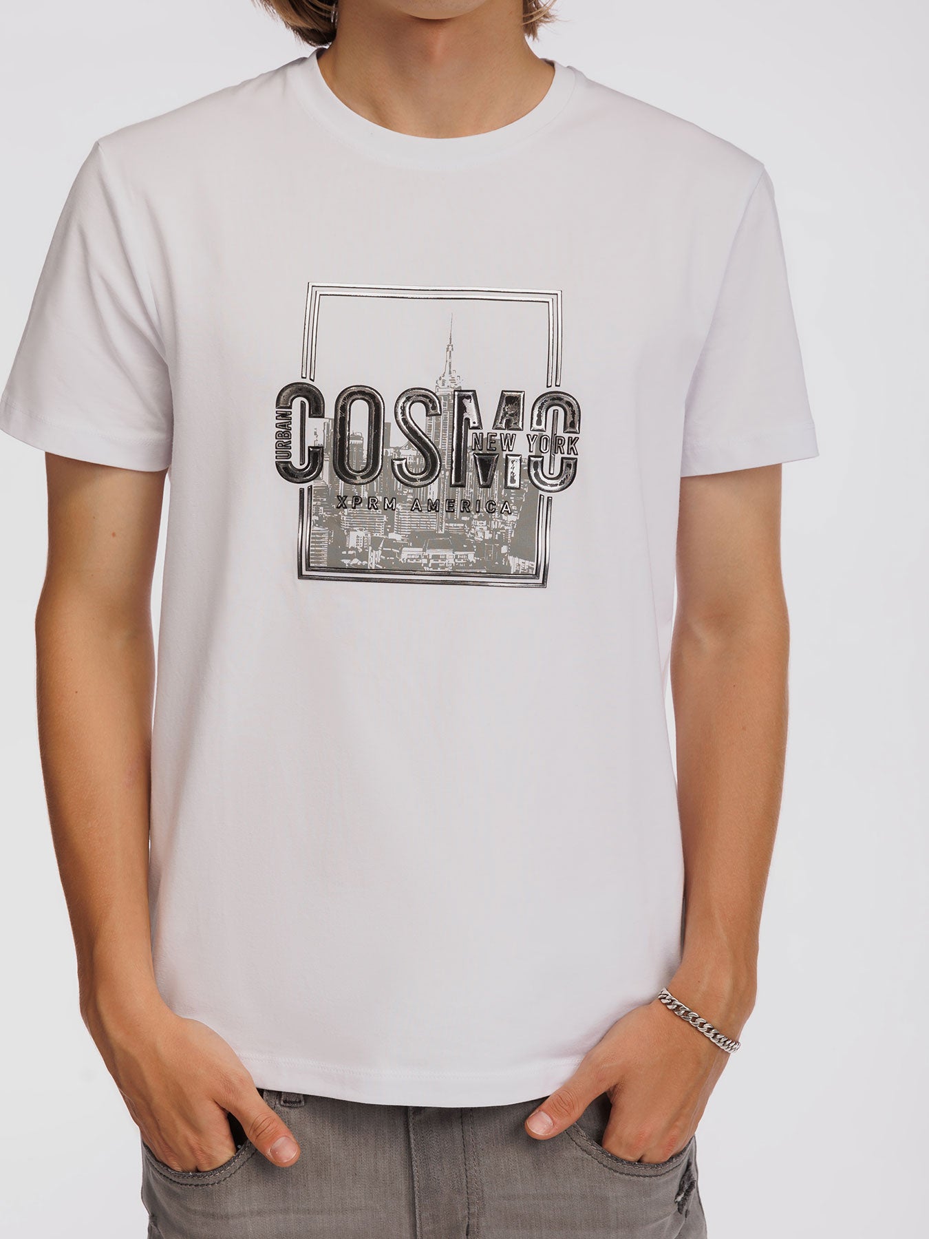 Camiseta con gráfico "Cosmo"