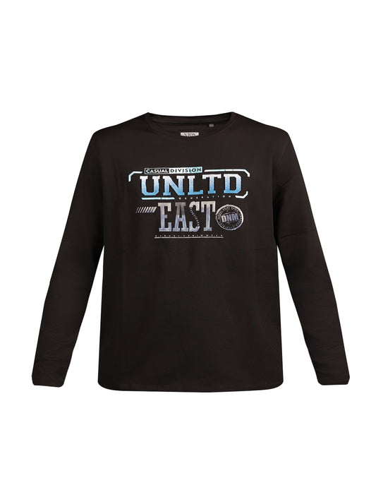 Camiseta estampada de manga larga "UNLTD EAST"