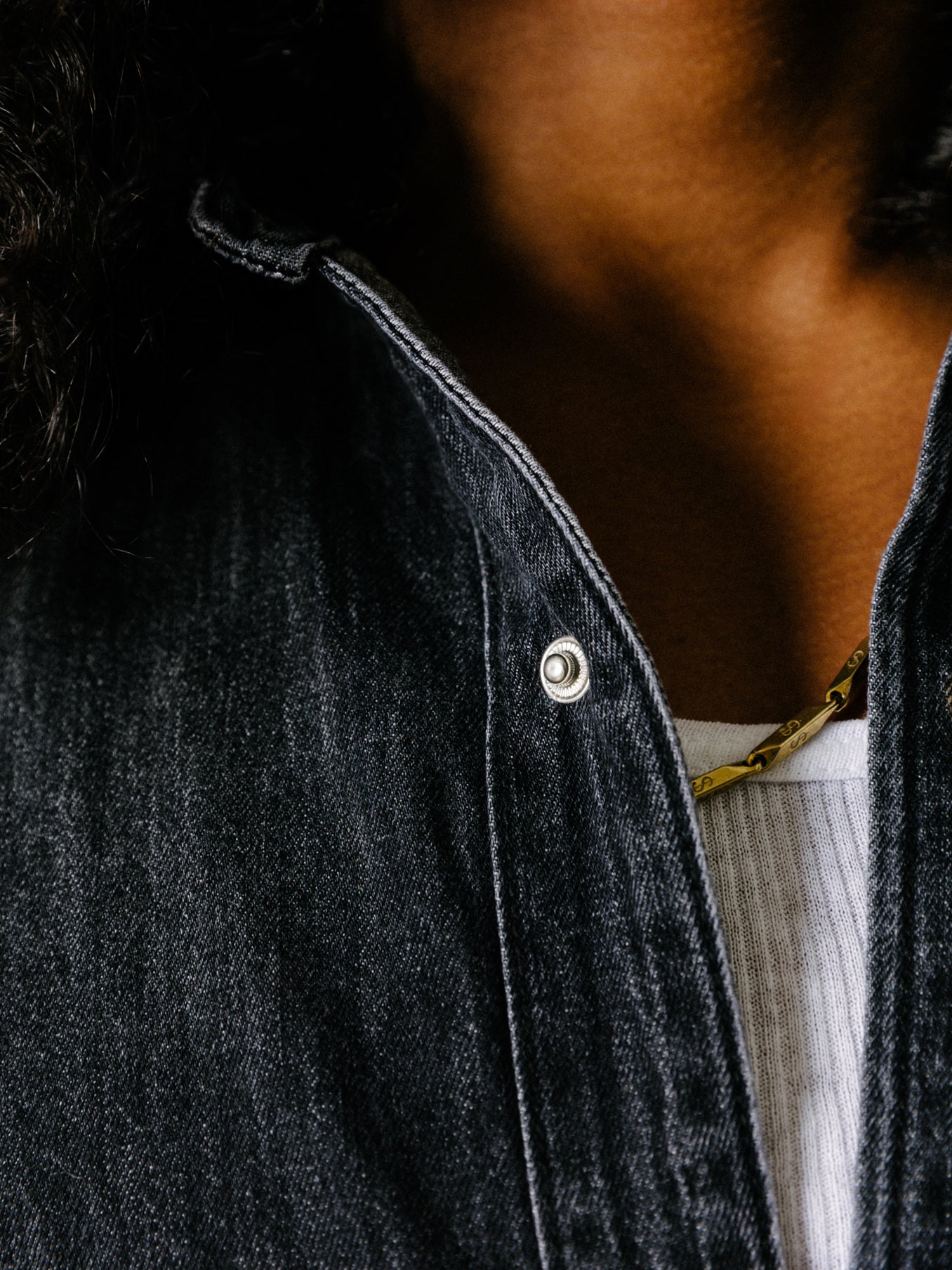 "Bold" Denim Long Sleeve Button Down