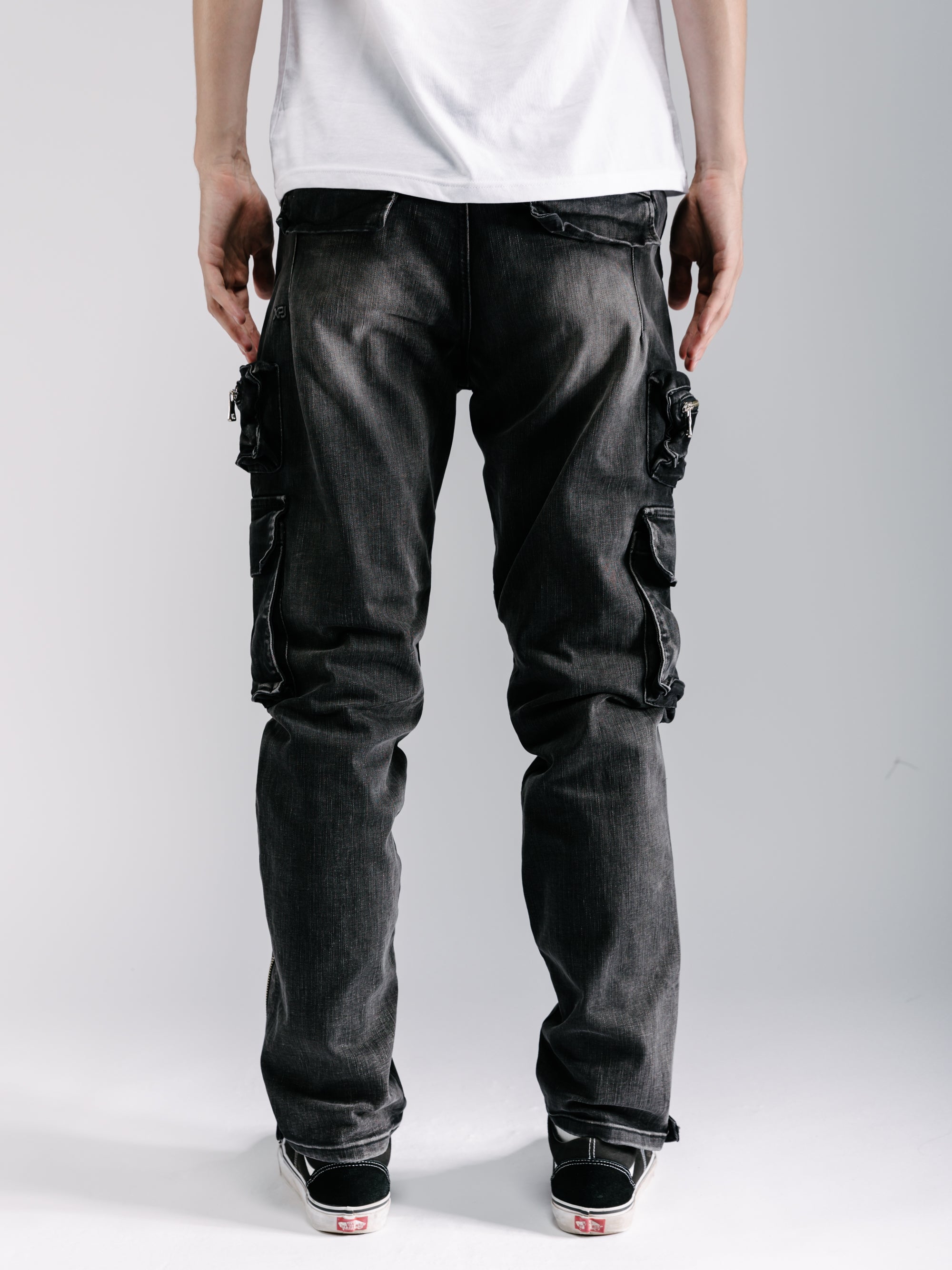 Skinny Fit Cargo Jeans