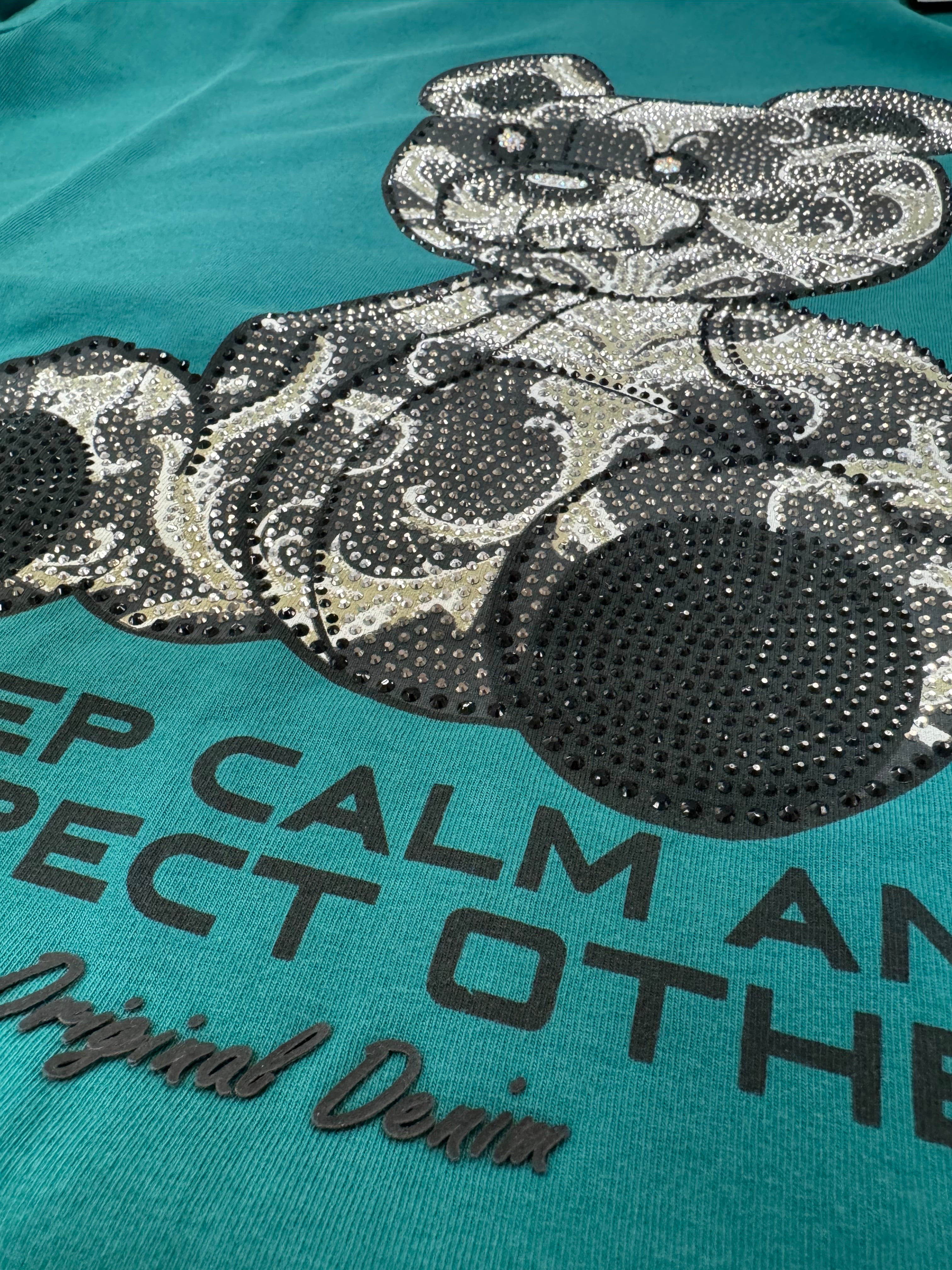 Keep Calm and Respect Others Teddy Bear Graphic Tee
