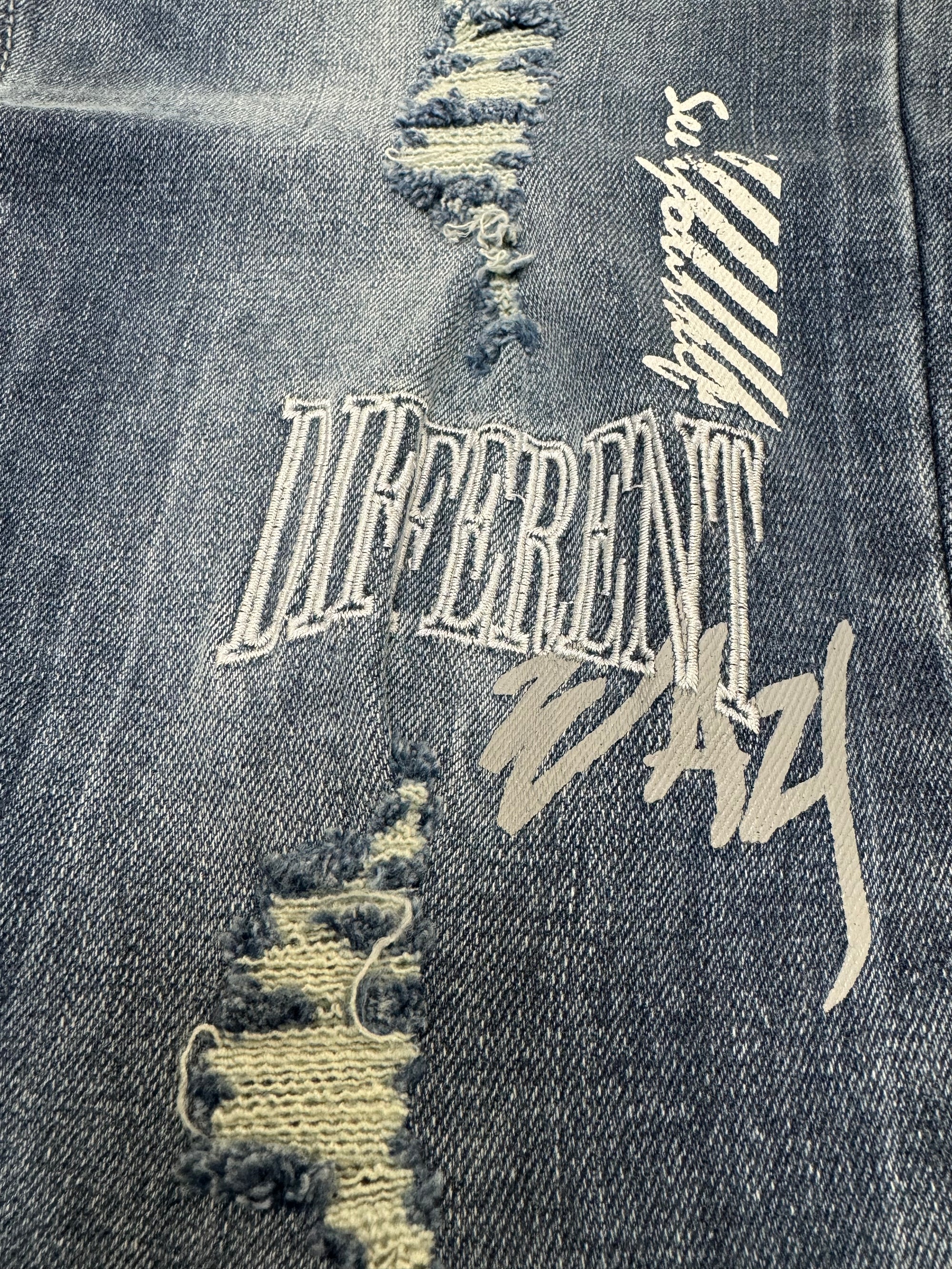 "Different" Graphic Skinny Jeans