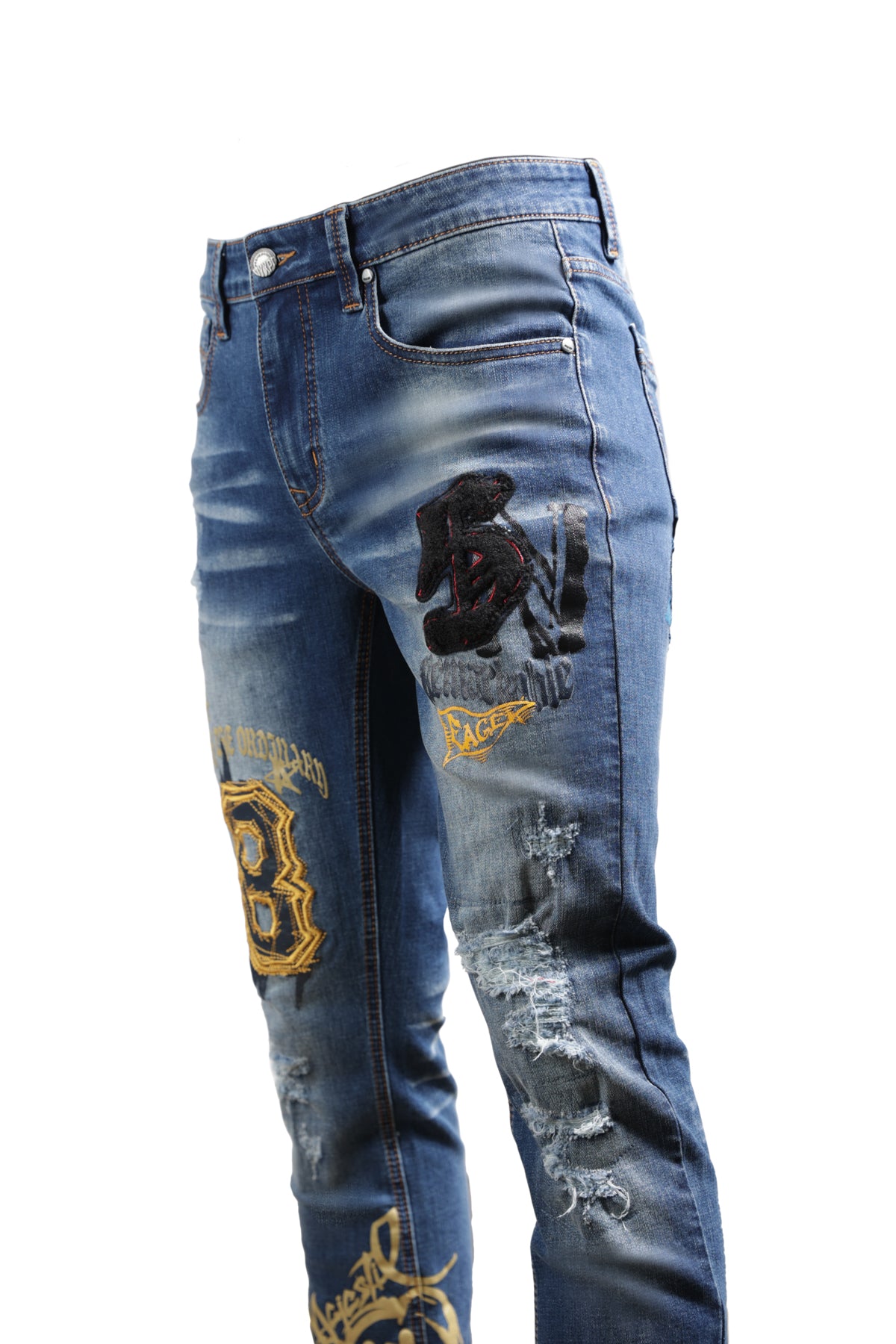 Out of the Ordinary Graphic Skinny Jeans