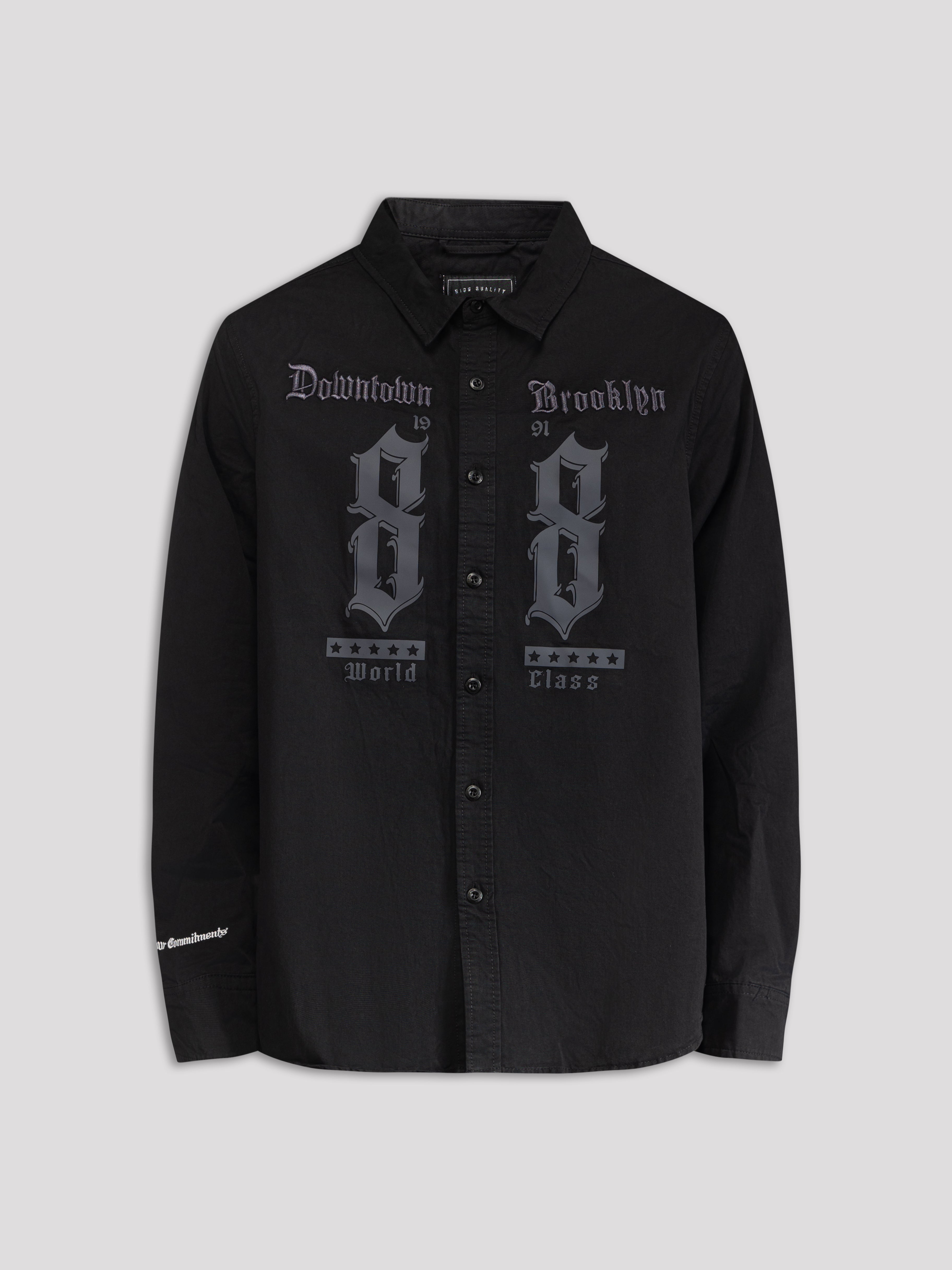 "Downtown Brooklyn" Long Sleeve Button Shirt