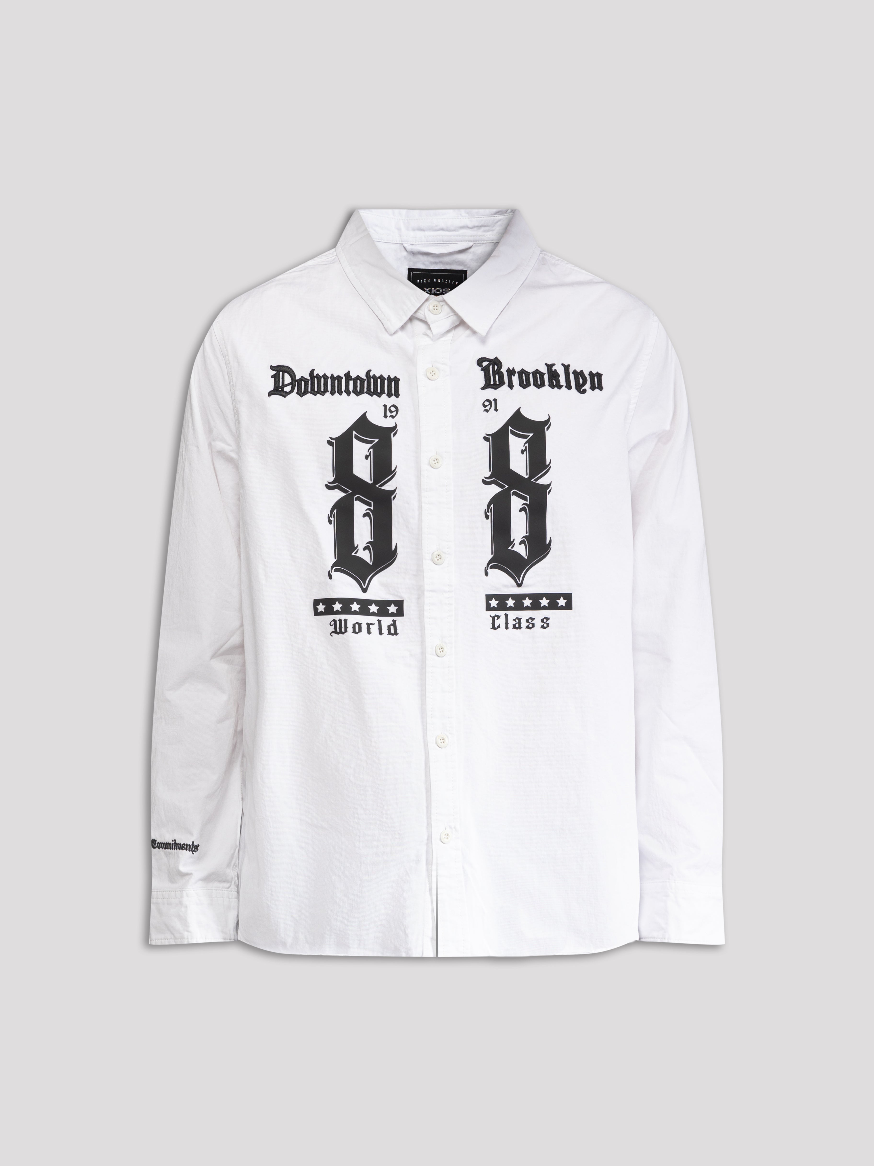 "Downtown Brooklyn" Long Sleeve Button Shirt