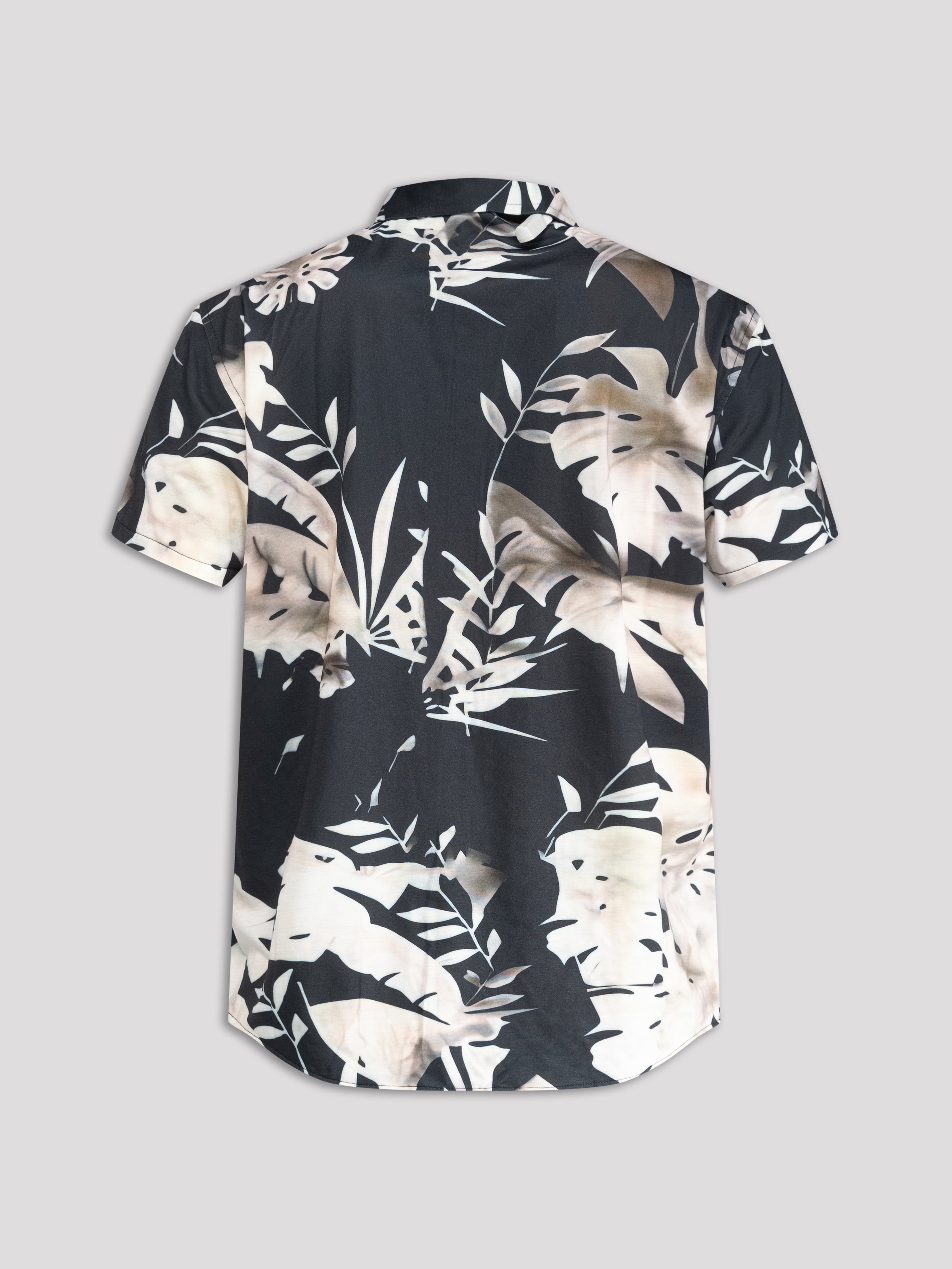 "Floral" Short Sleeve Button-Up Shirt