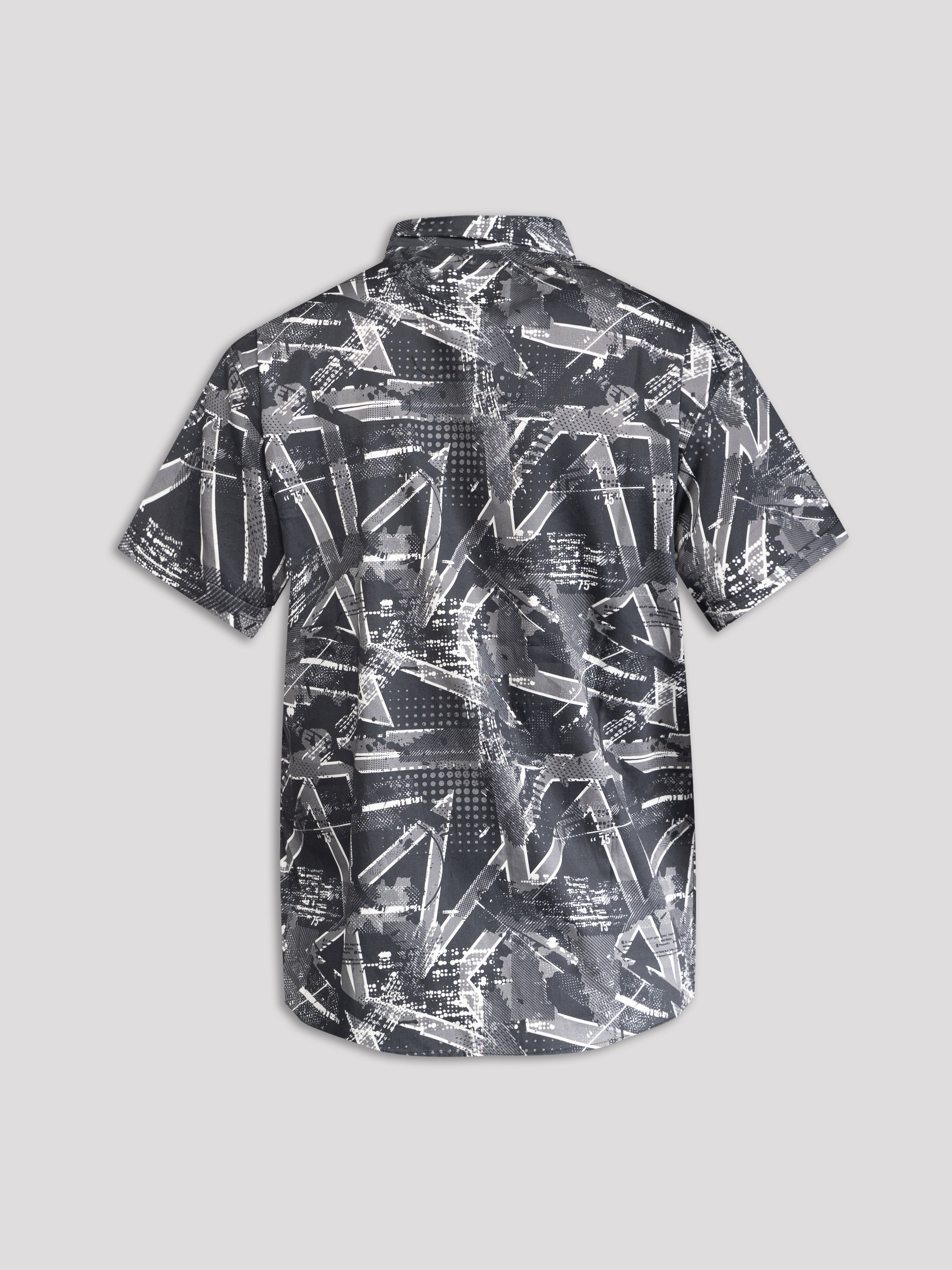 "75" Short Sleeve Button-Up