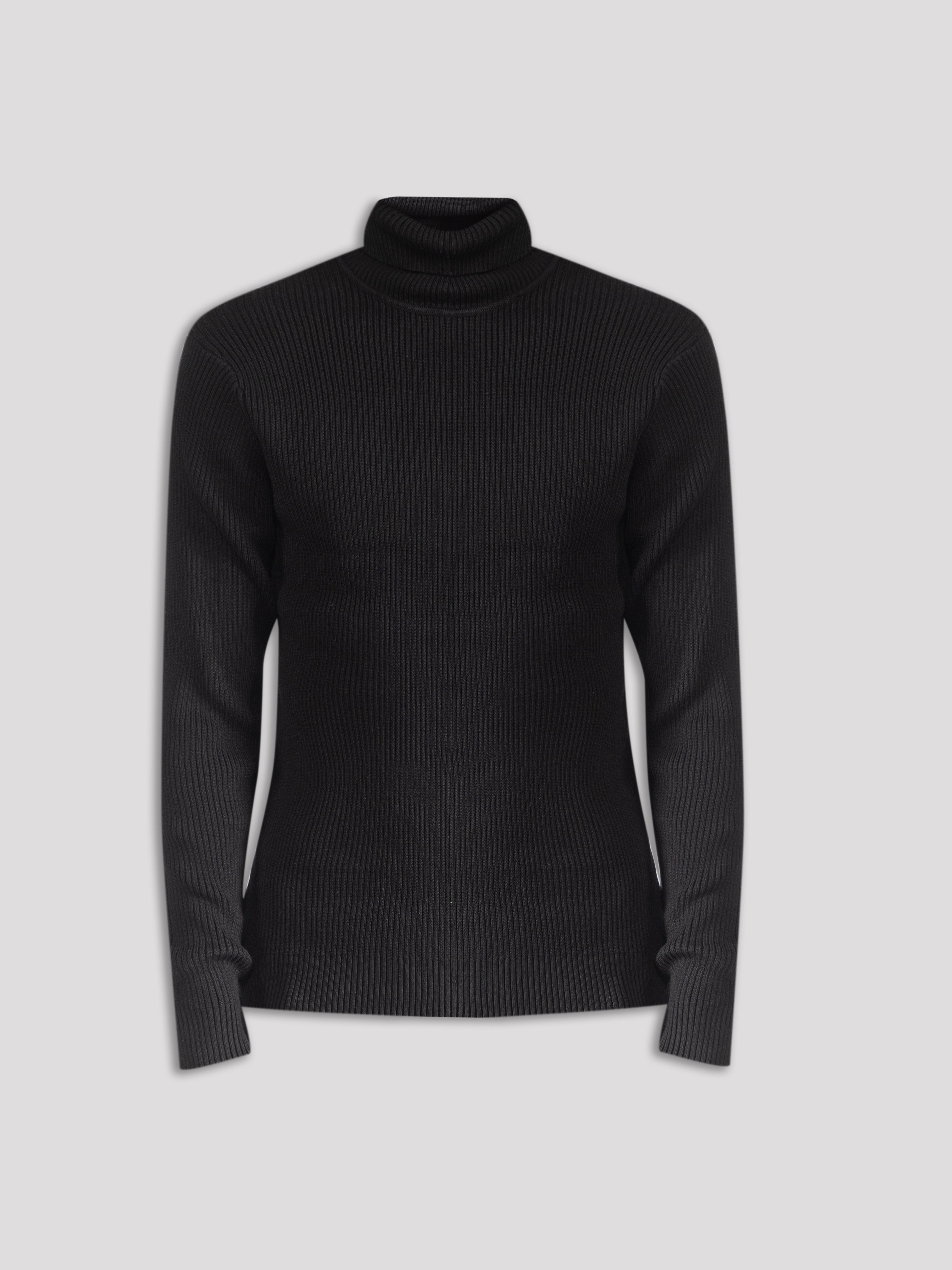 Ribbed Turtle Neck Sweater