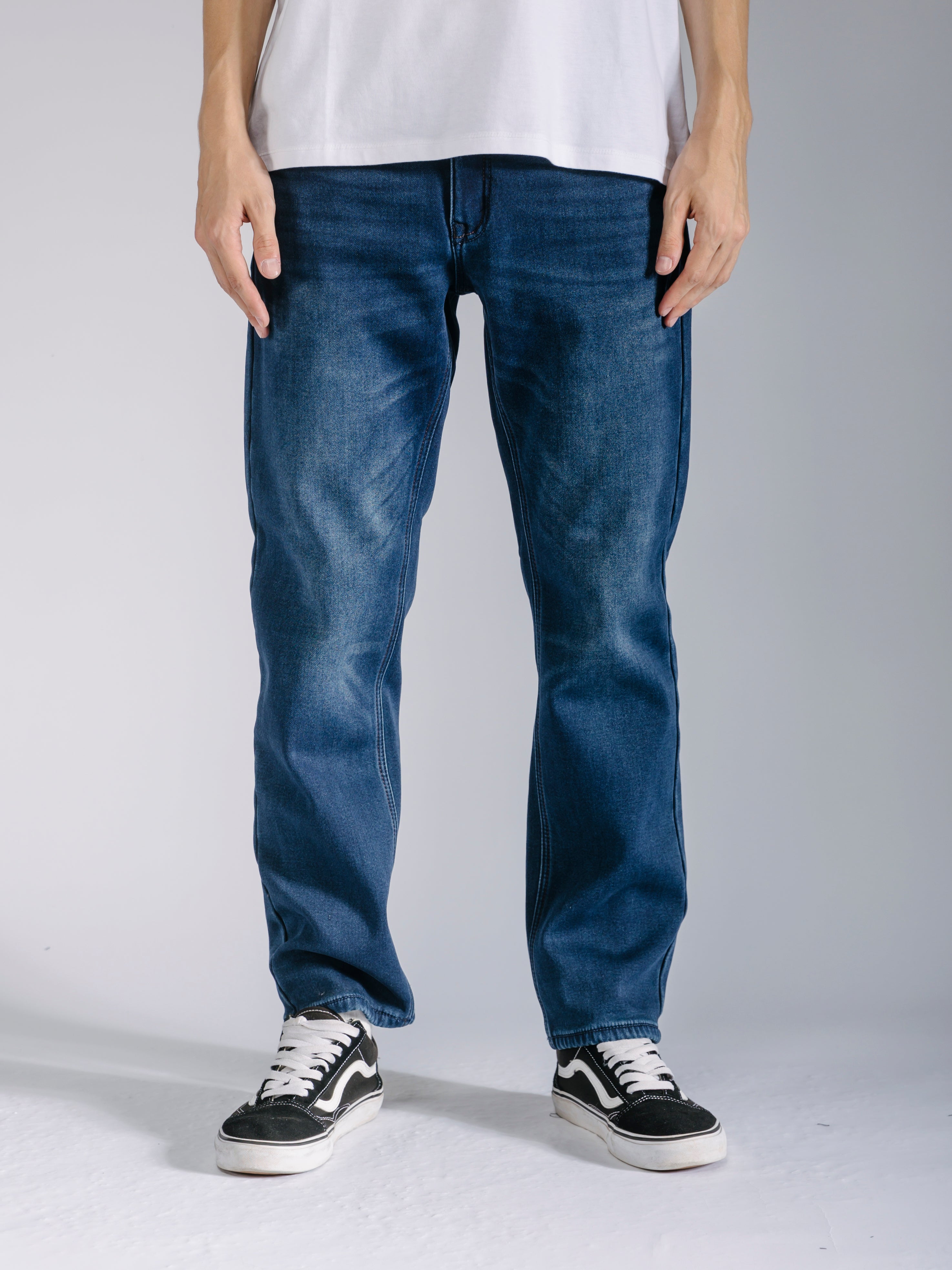 Fur Bonded Regular Fit Jeans