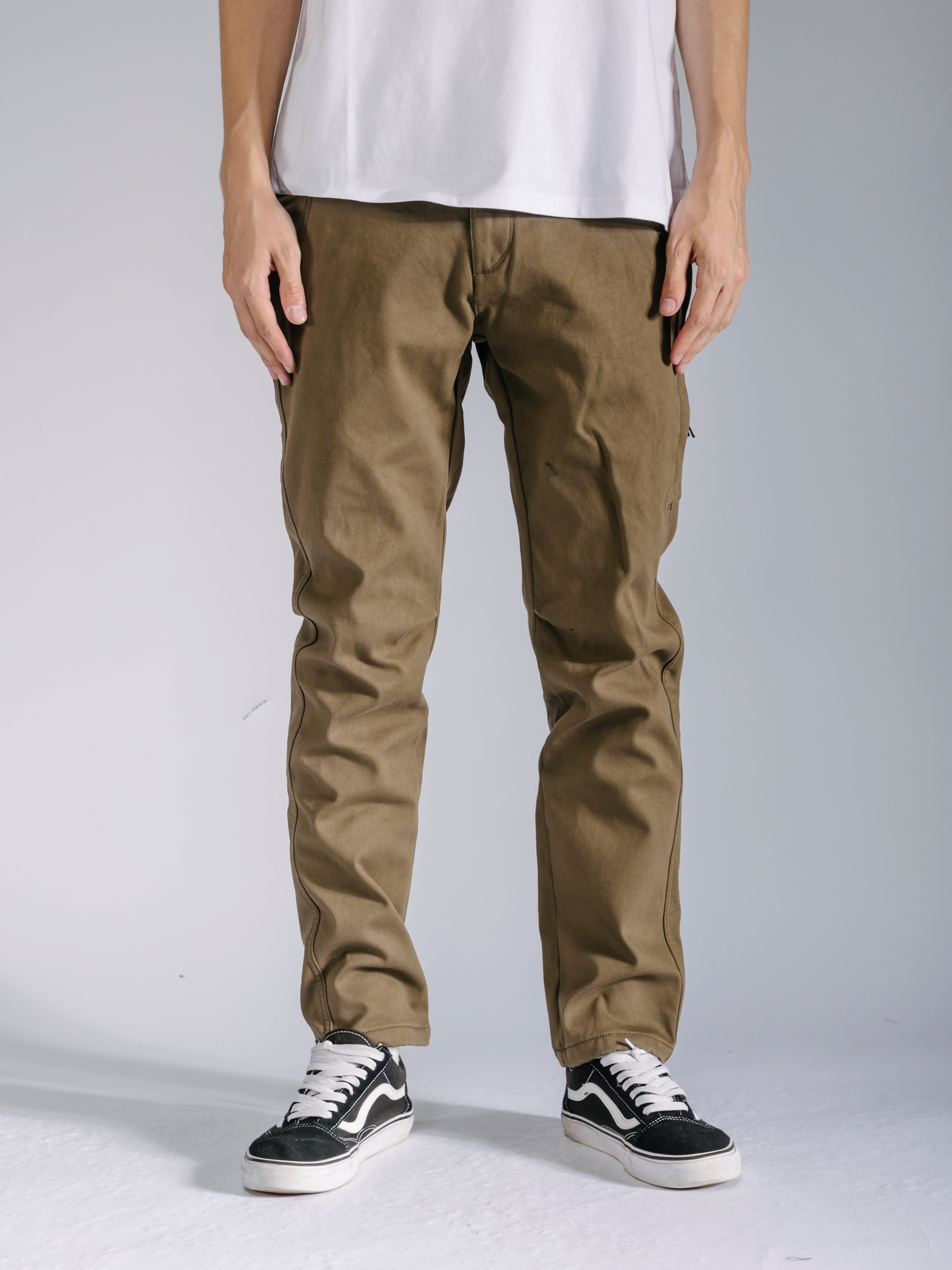 Fur Bonded Chino Pants