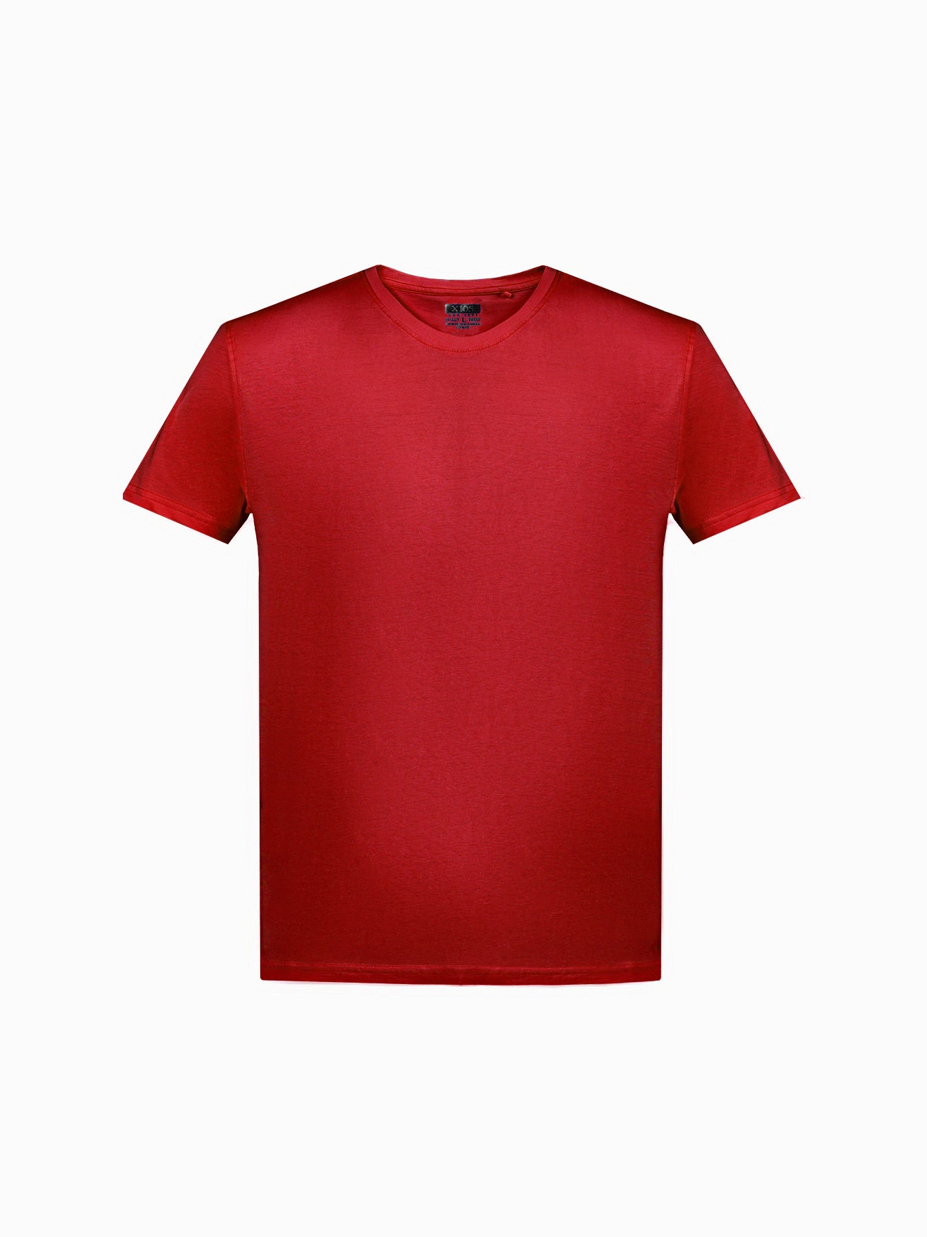 Camiseta básica con cuello redondo