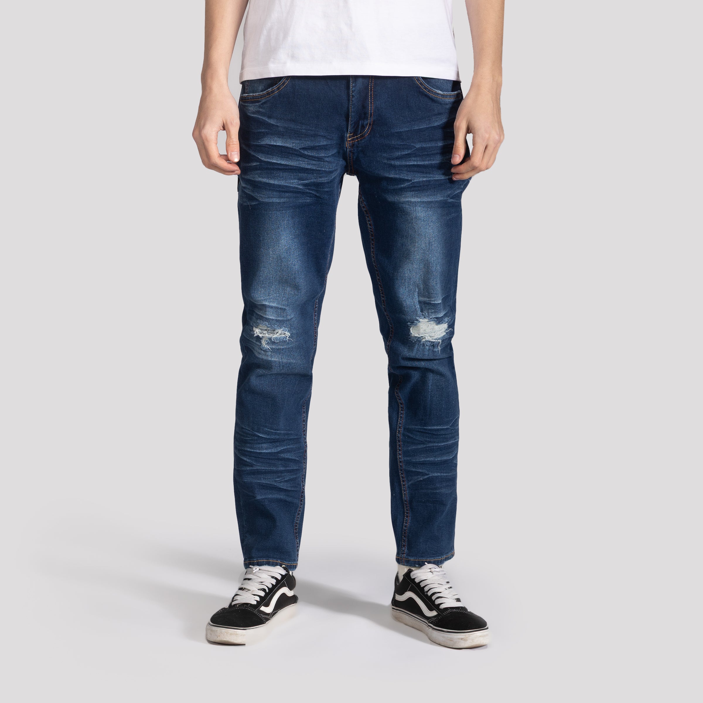 Lightly Ripped Skinny Jeans - XIOS