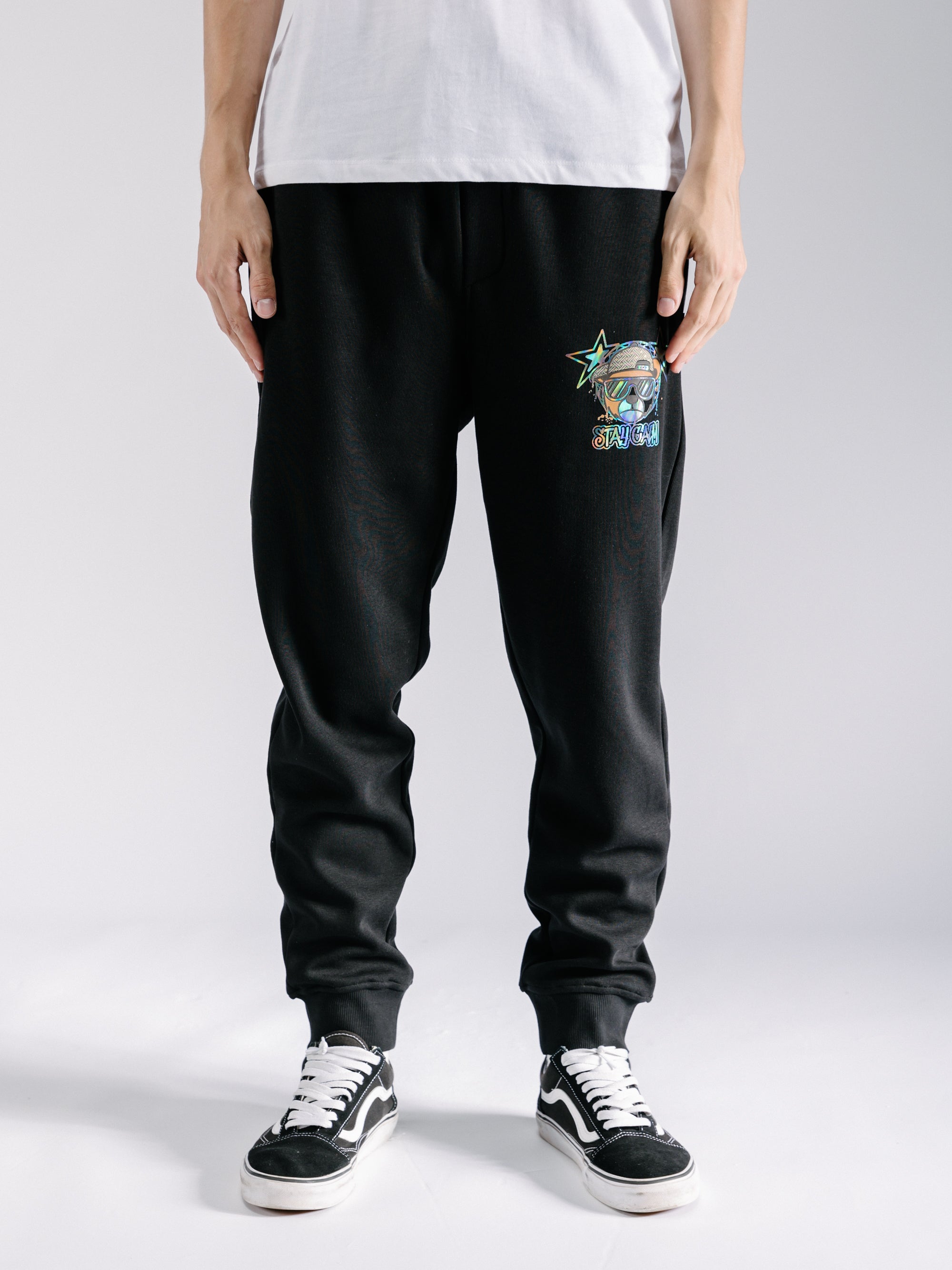 "Stay Calm" Teddy Bear Joggers Sweatpants