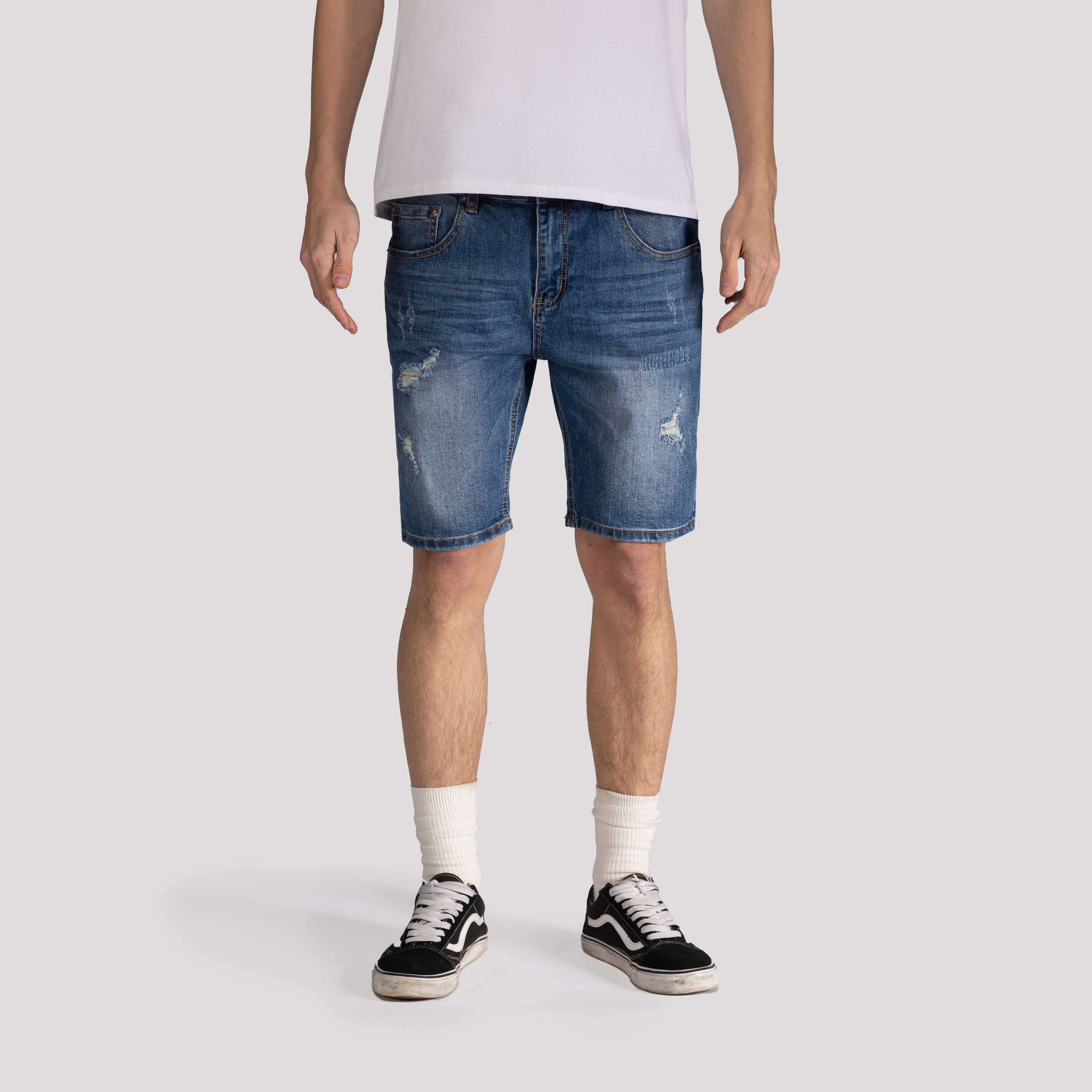 Distressed Denim Shorts - XIOS