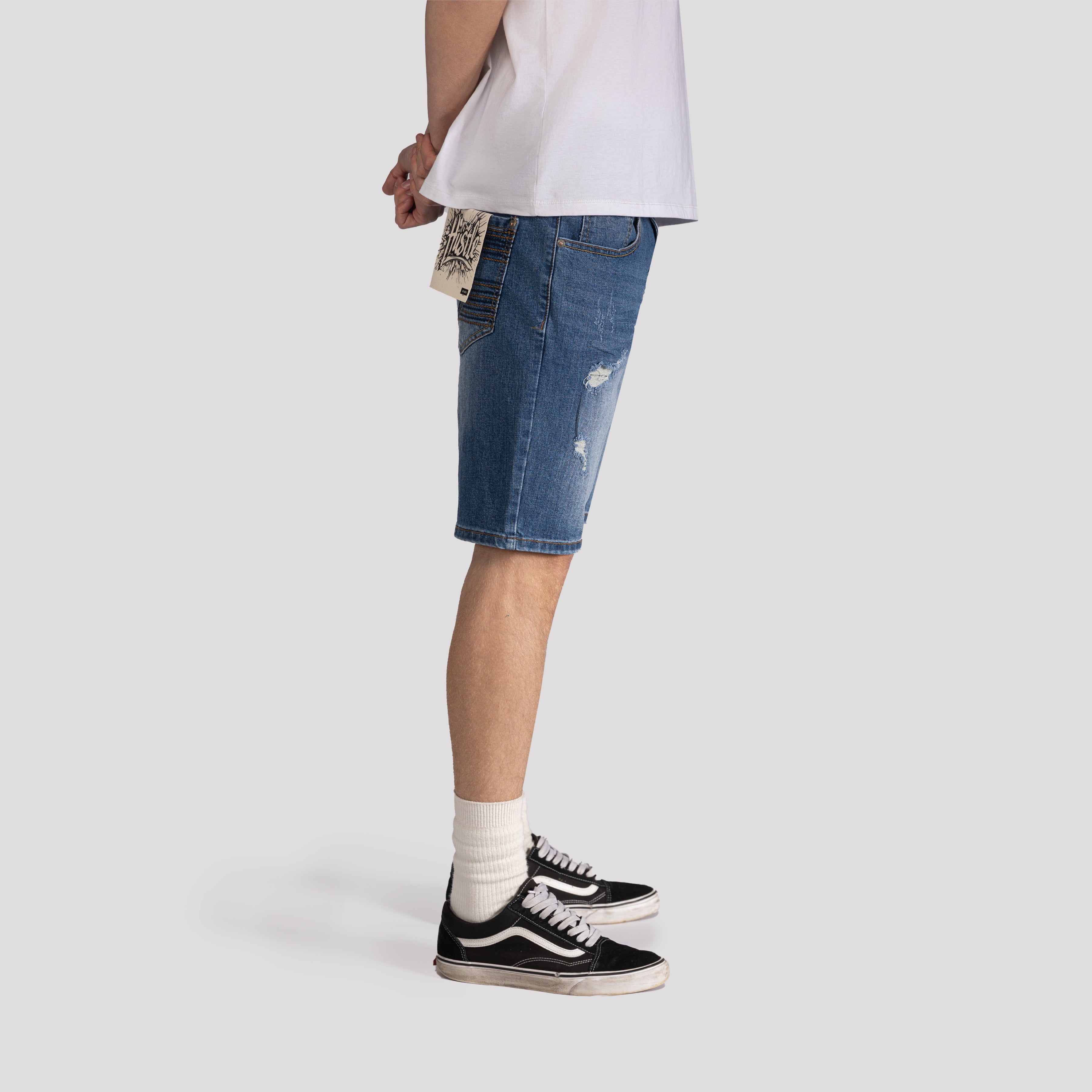 Distressed Denim Shorts - XIOS