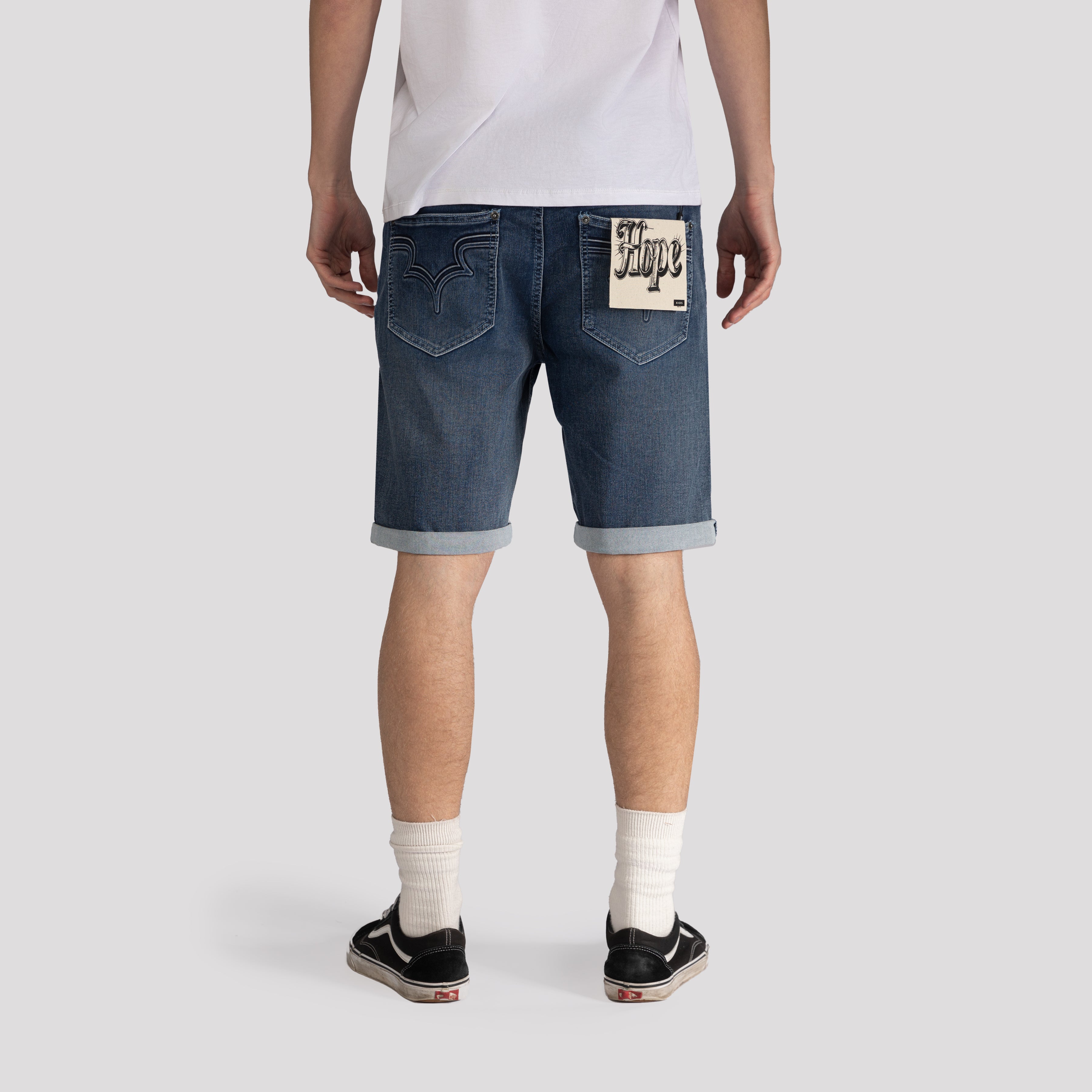 Slightly Ripped Denim Shorts - XIOS