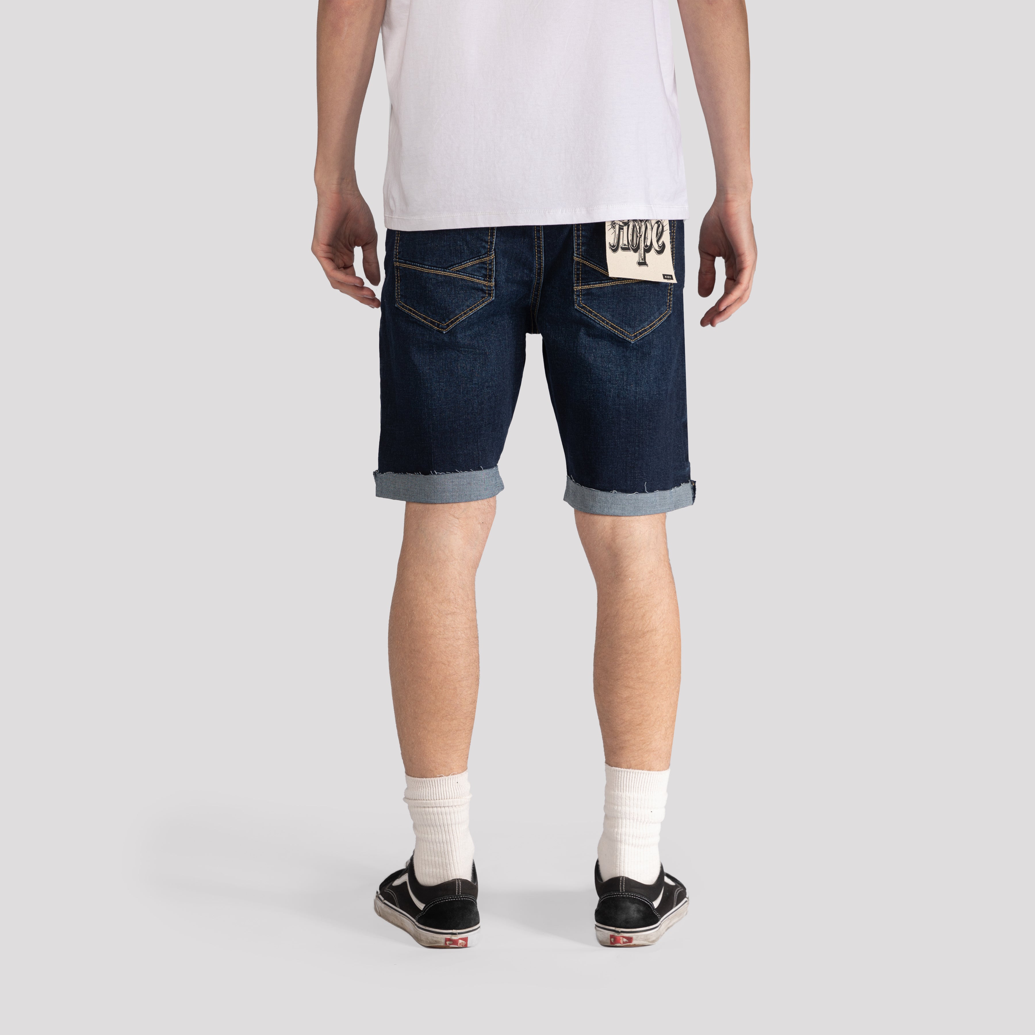 Slightly Ripped Denim Shorts - XIOS