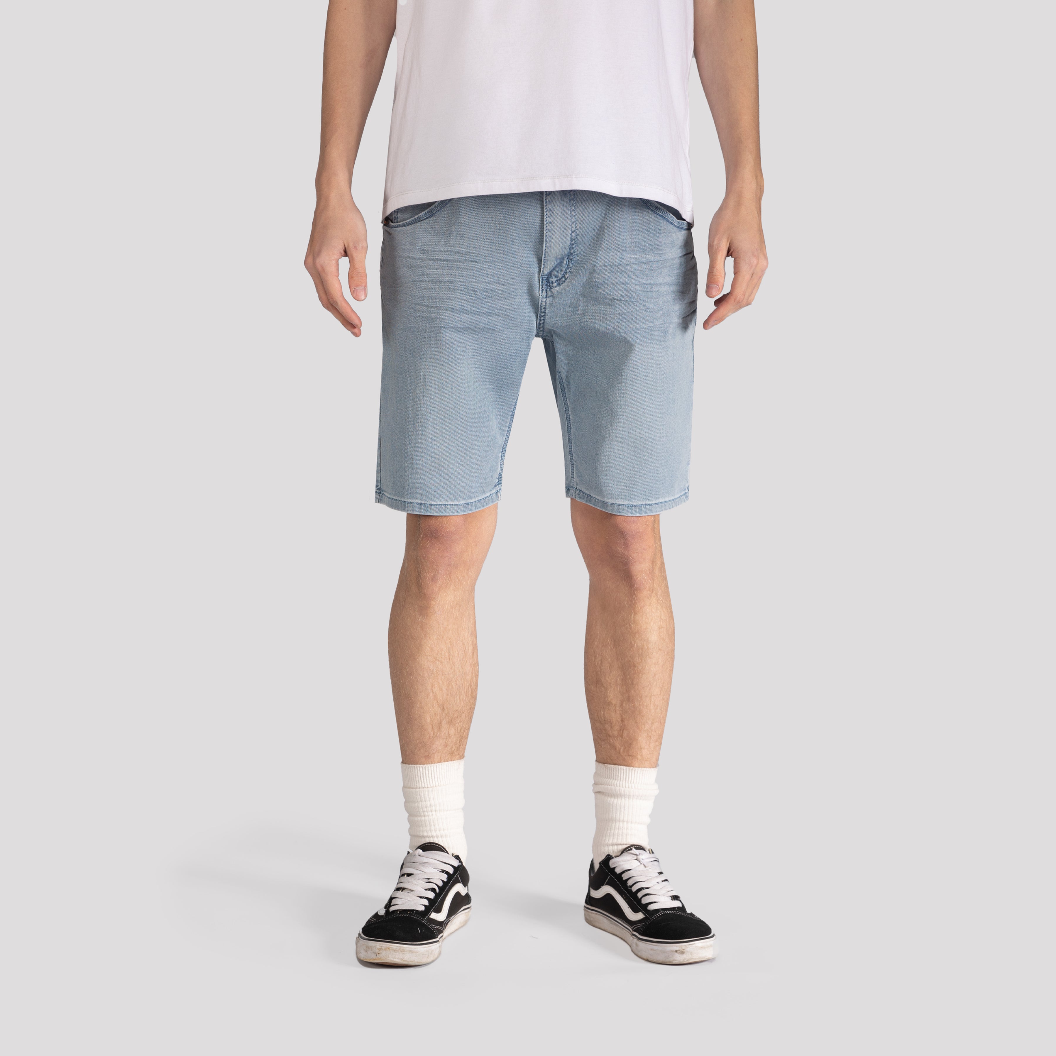 Knit Denim Shorts - XIOS