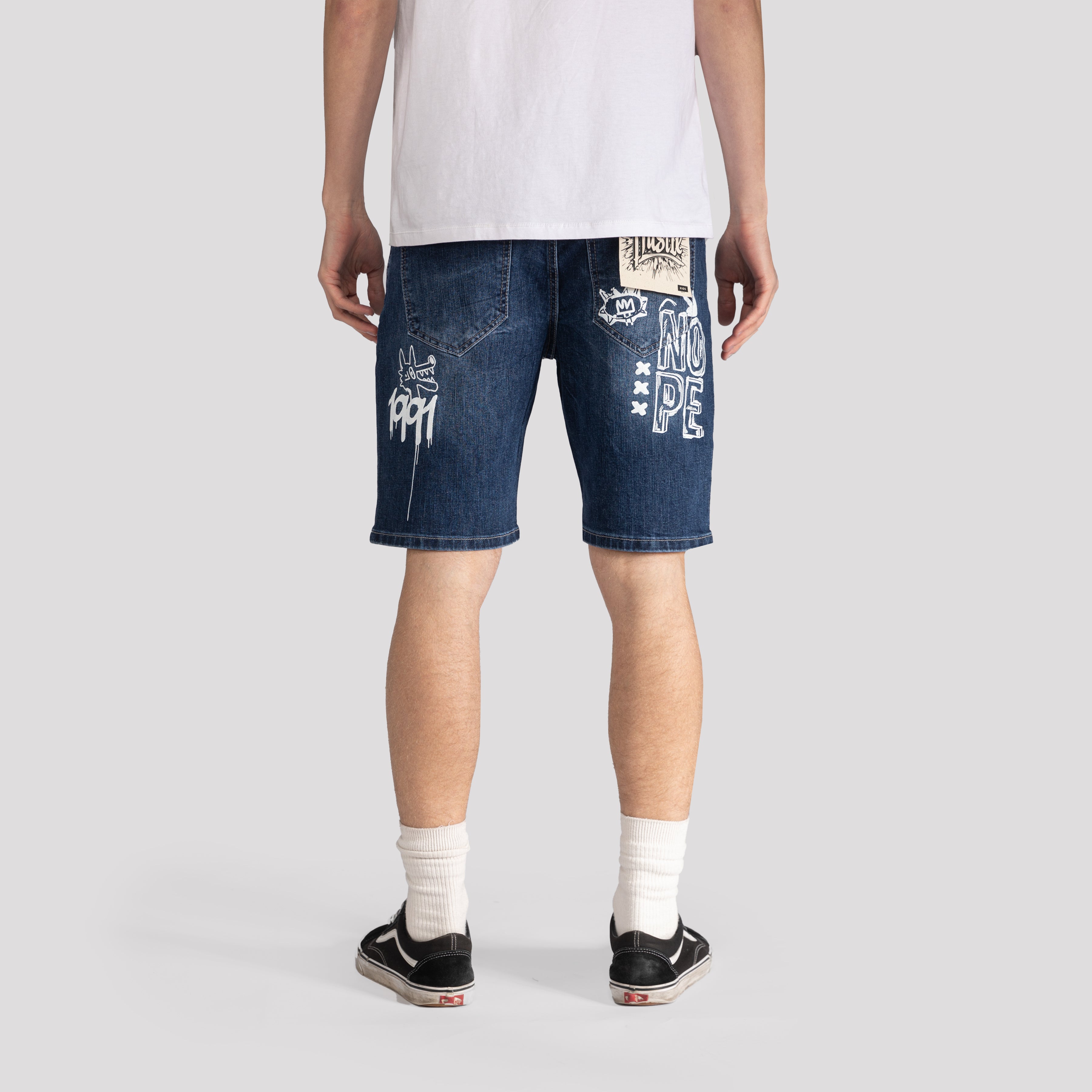 Graffiti Denim Shorts - XIOS