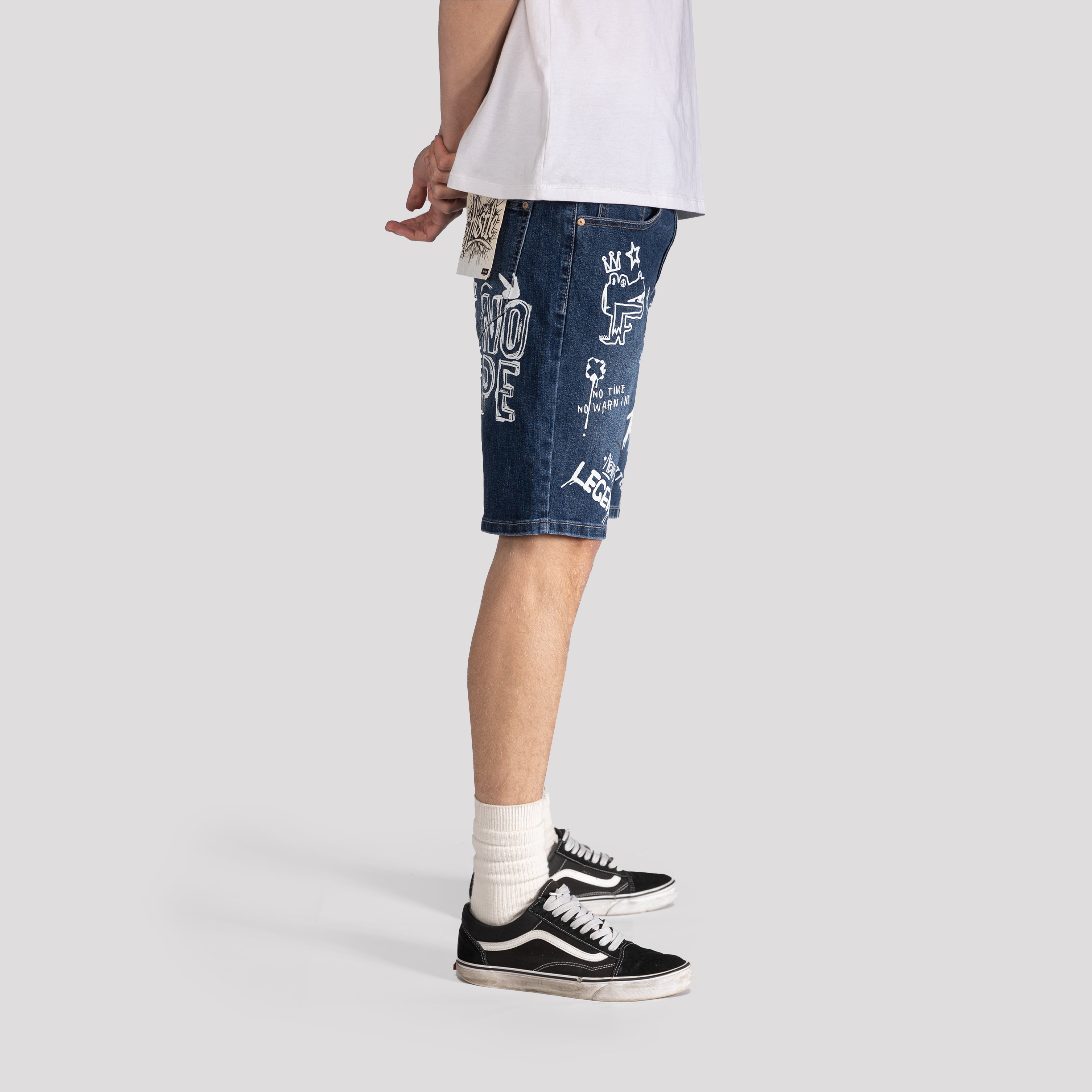 Graffiti Denim Shorts - XIOS