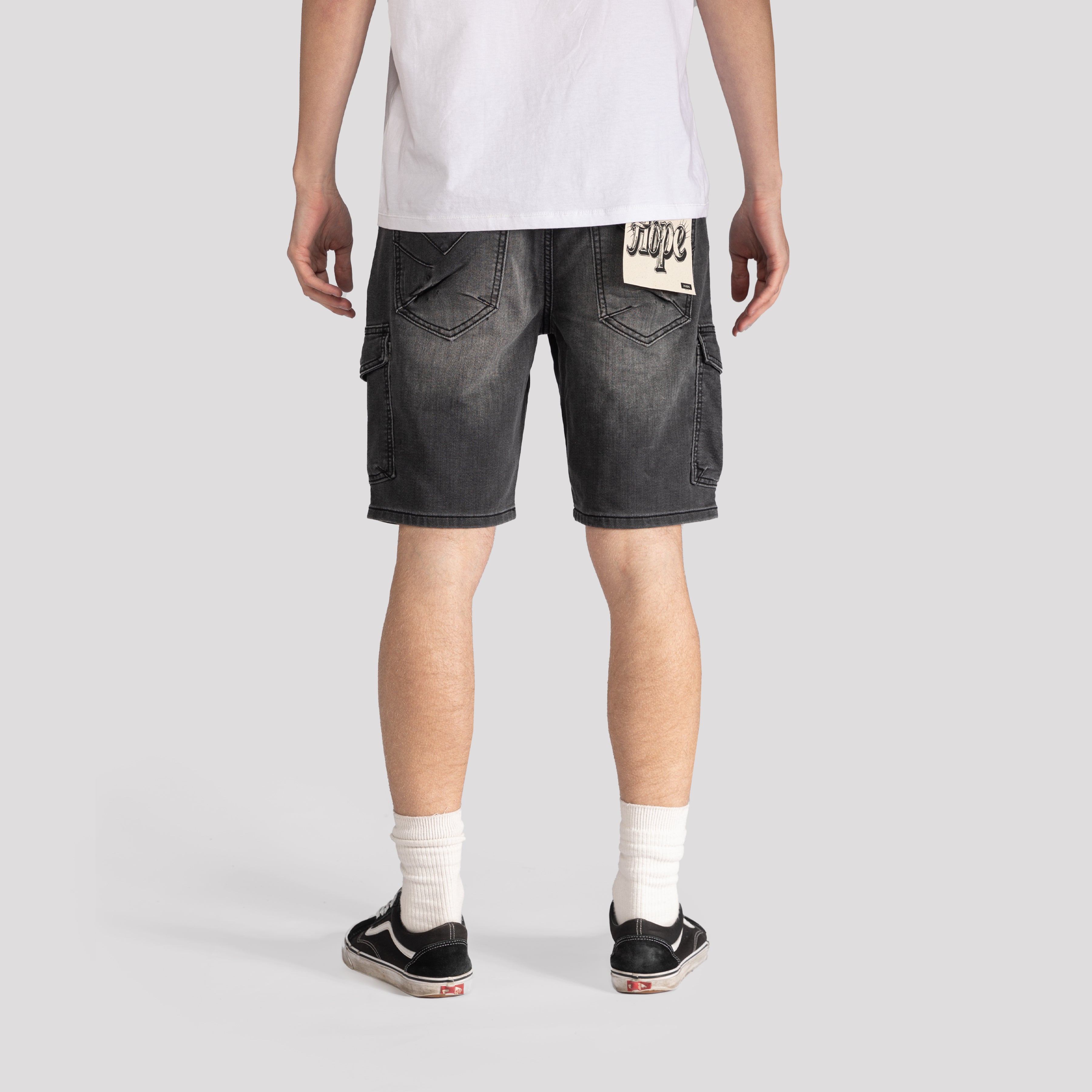 Knit Cargo Denim Shorts - XIOS