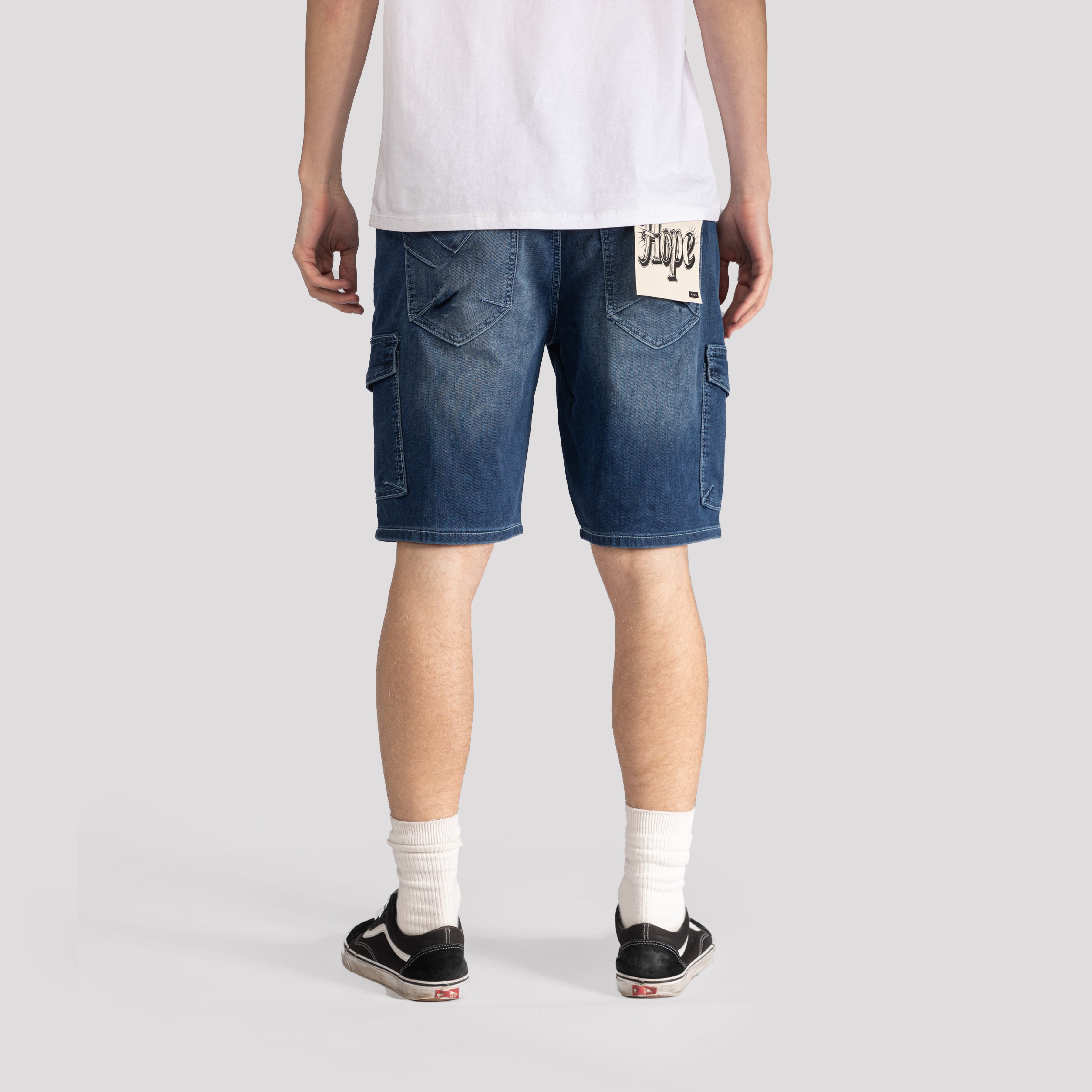 Knit Cargo Denim Shorts - XIOS