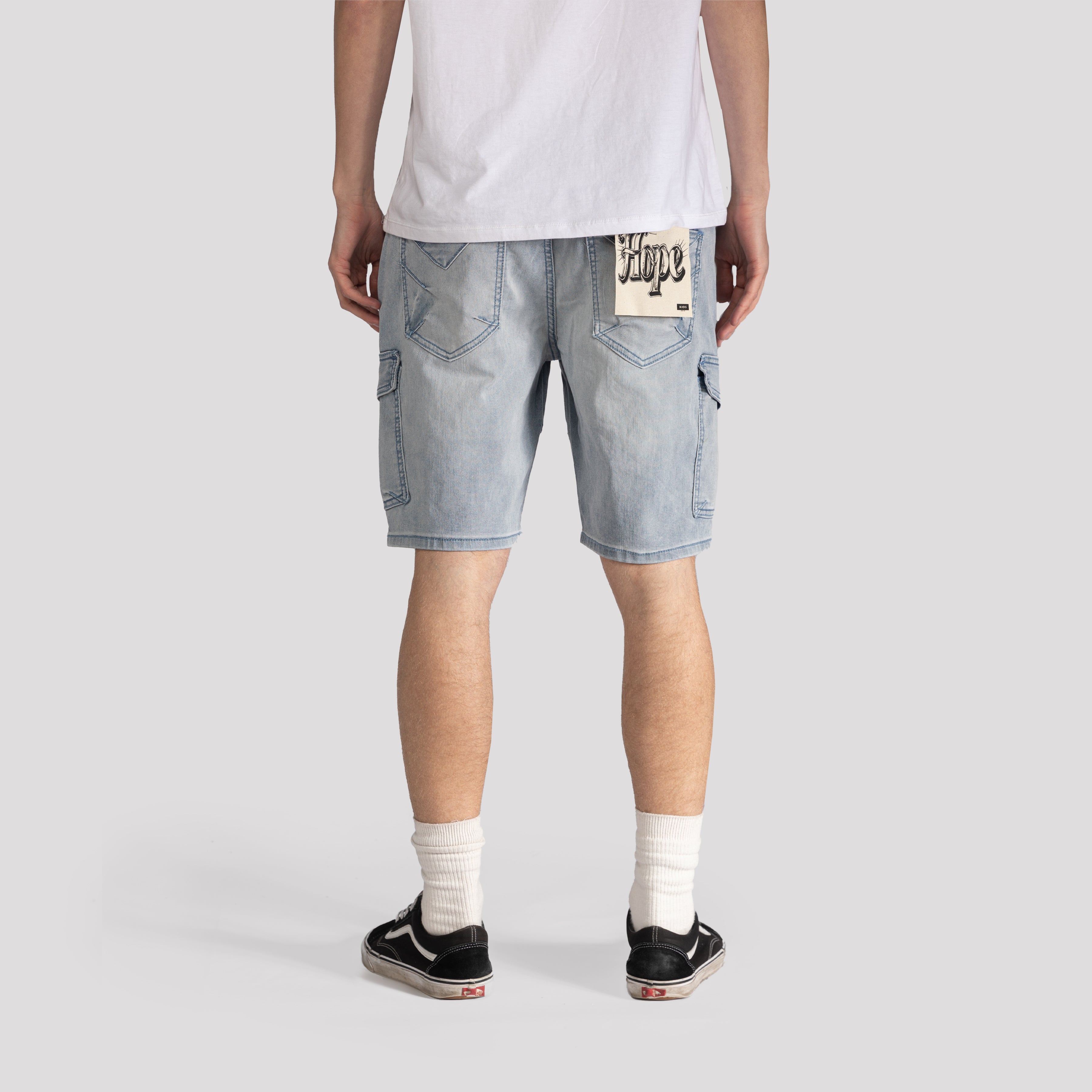 Knit Cargo Denim Shorts - XIOS