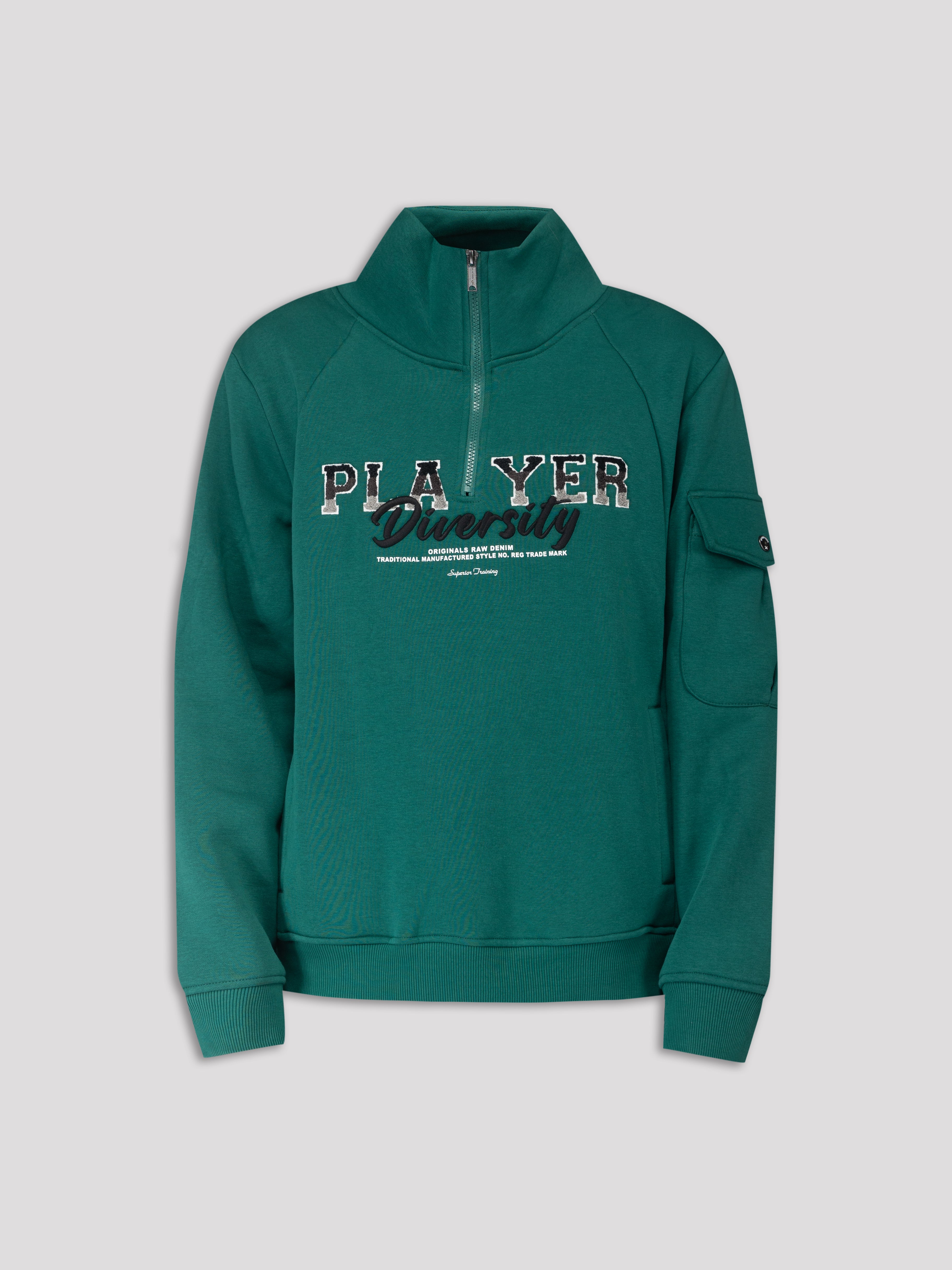 "Player" Quarter Zip Pull Over