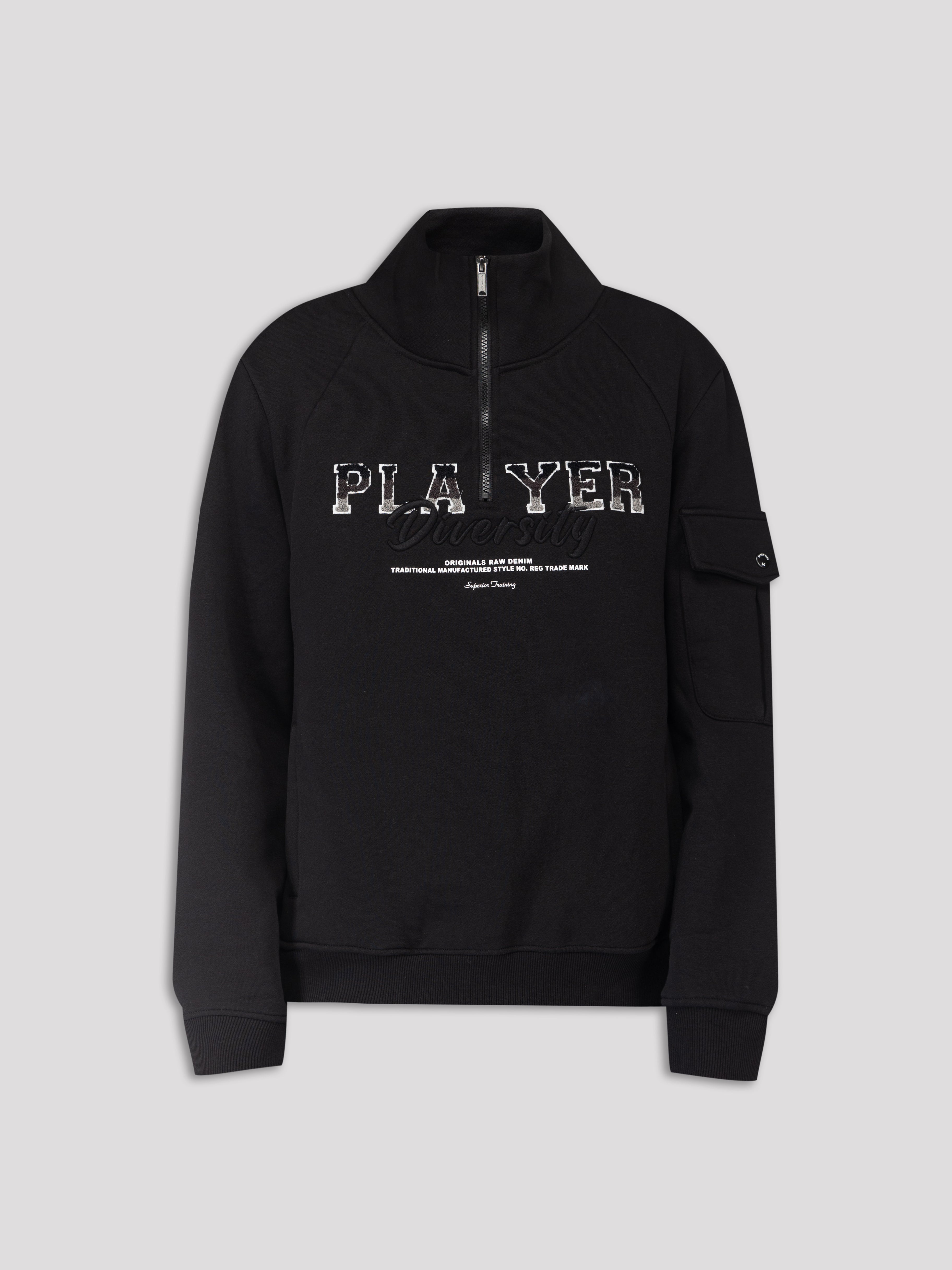 "Player" Quarter Zip Pull Over