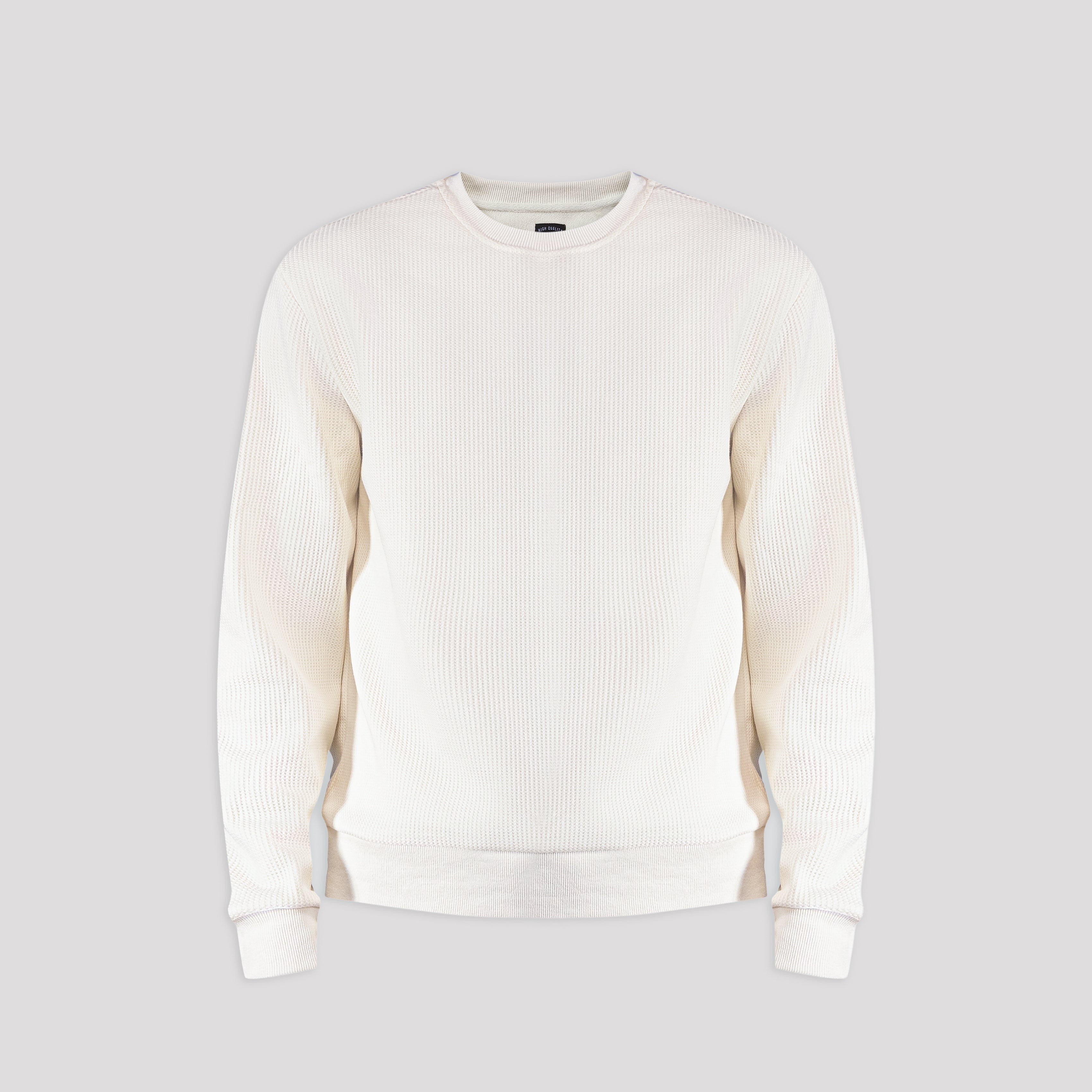 Waffle Knit Sweatshirt