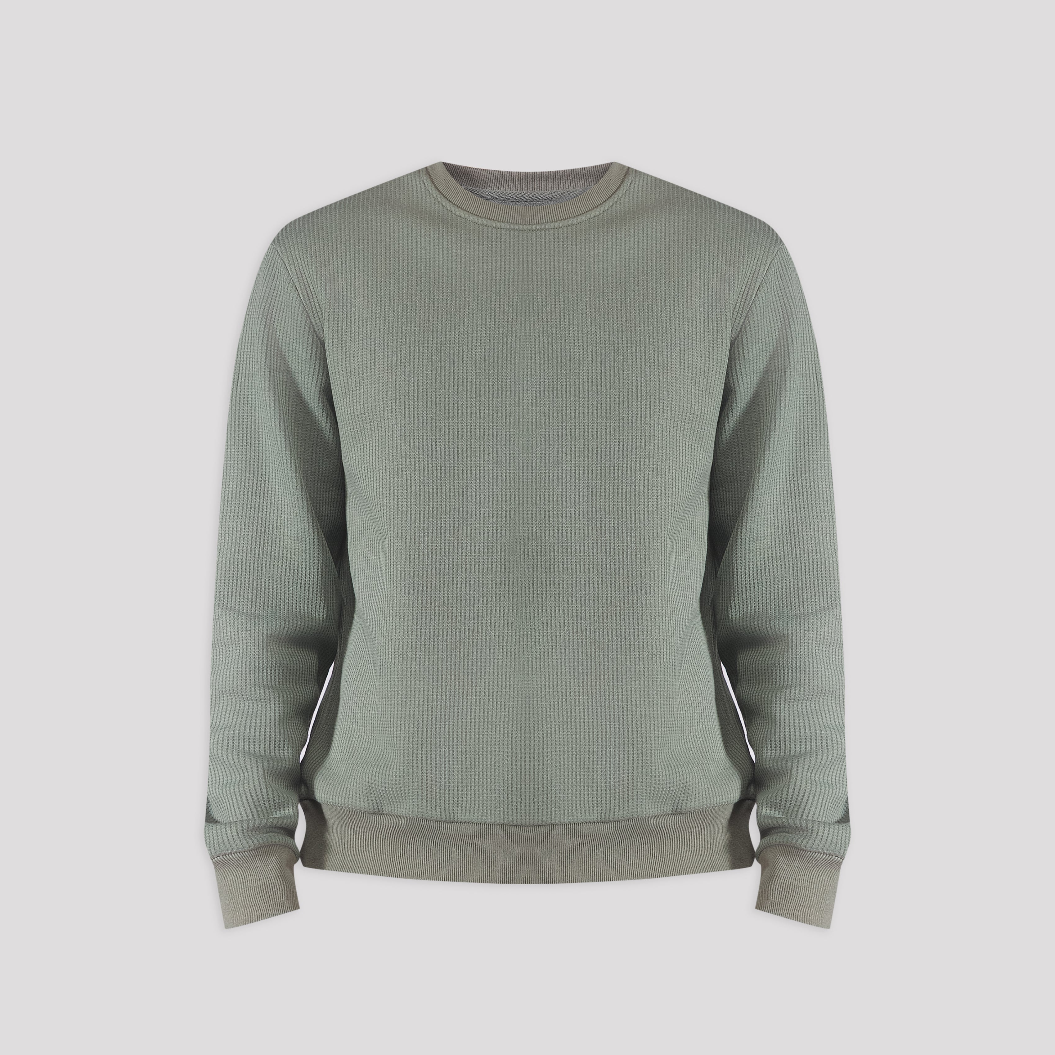 Waffle Knit Sweatshirt