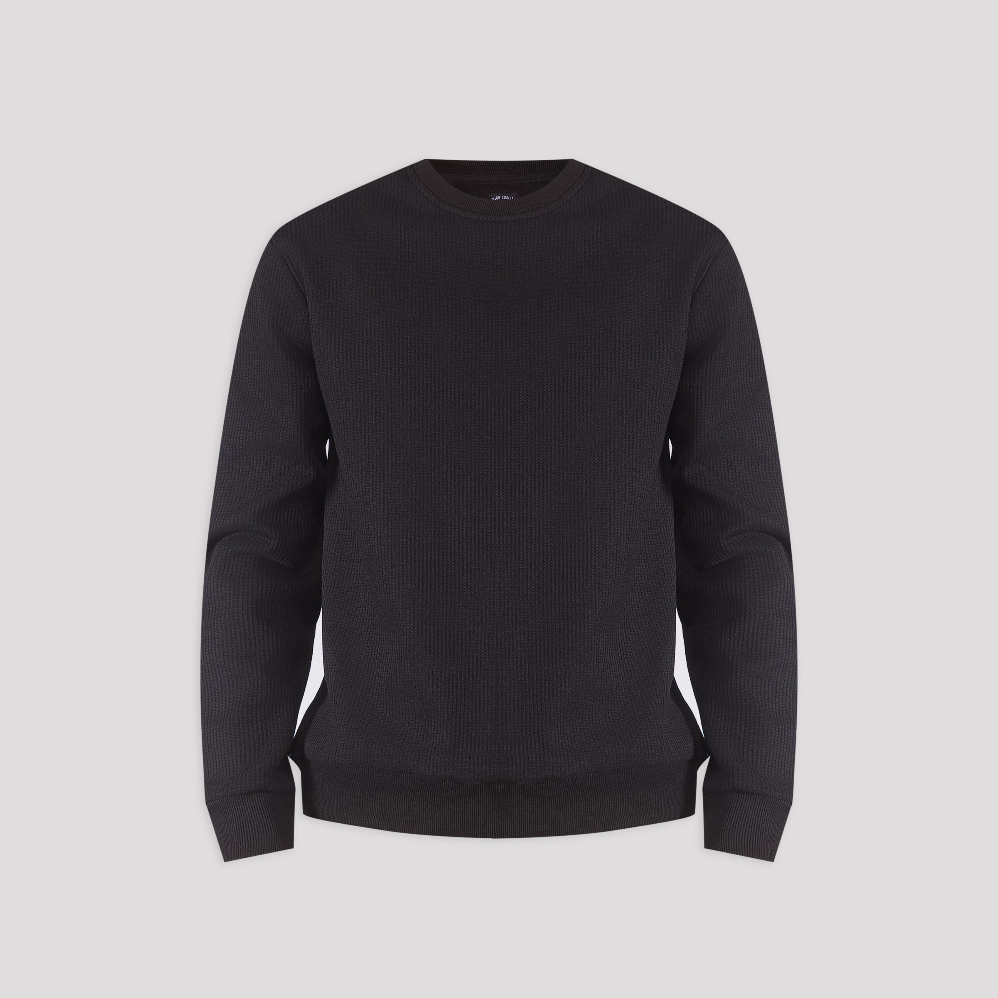Waffle Knit Sweatshirt