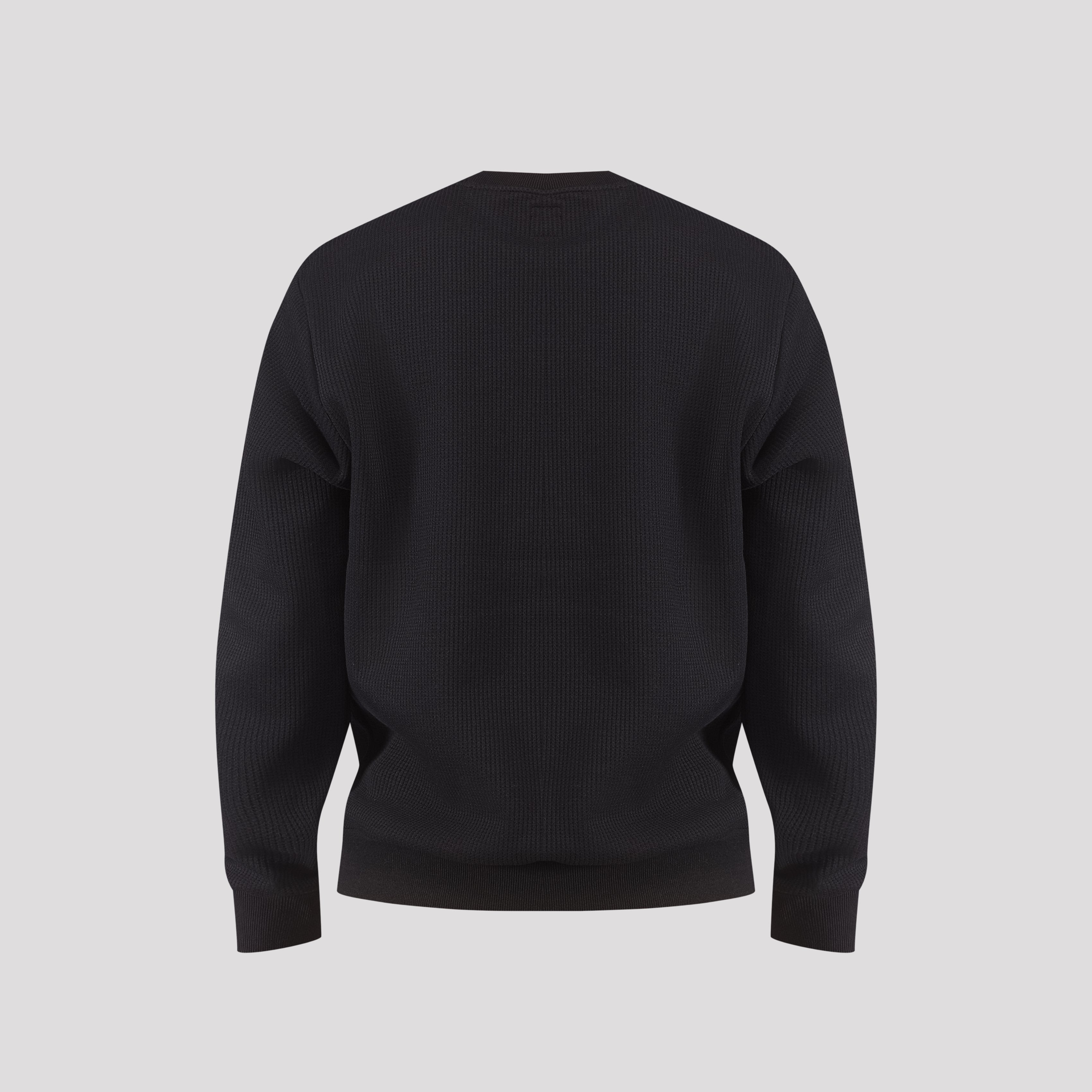 Waffle Knit Sweatshirt