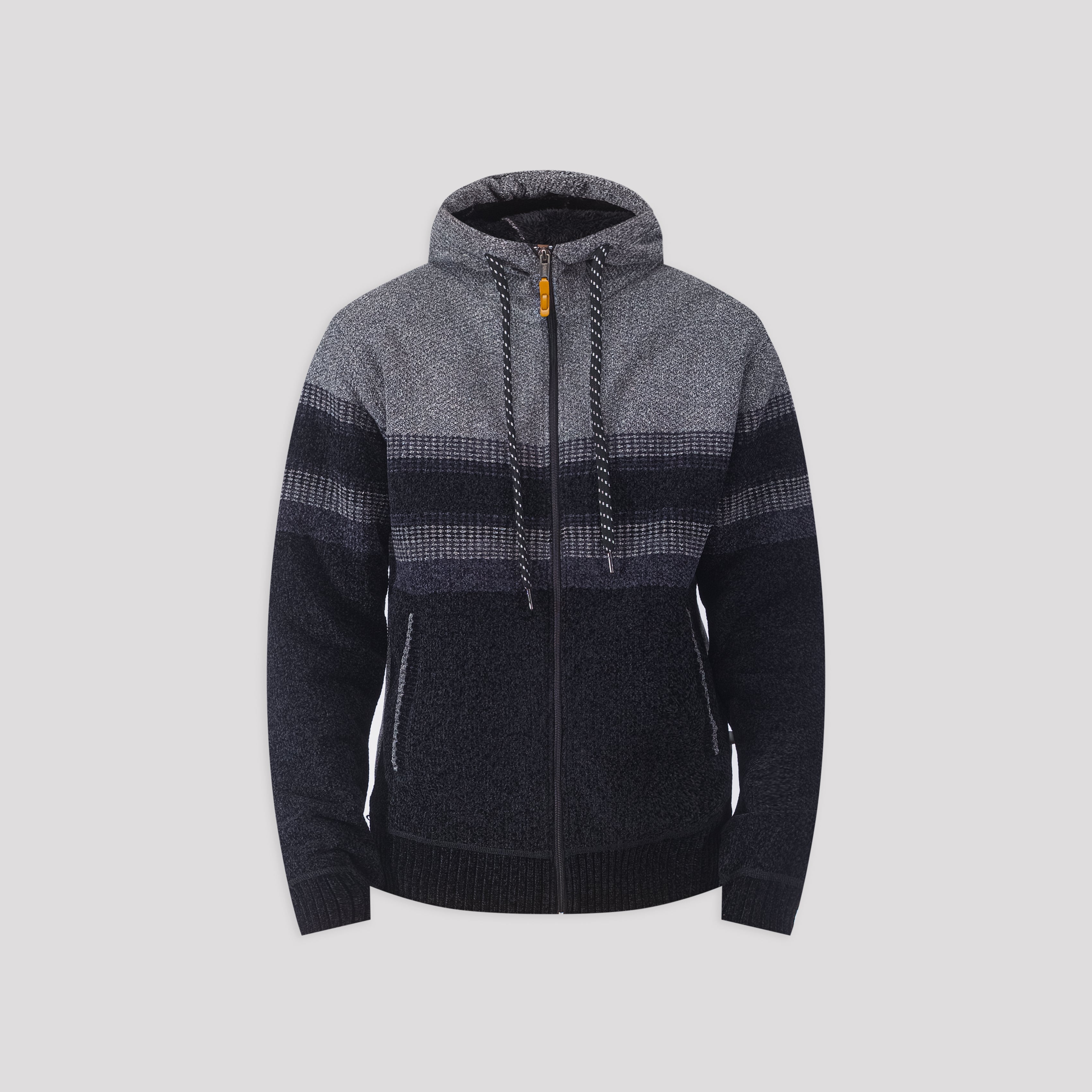 Hooded Full-Zip Sweater