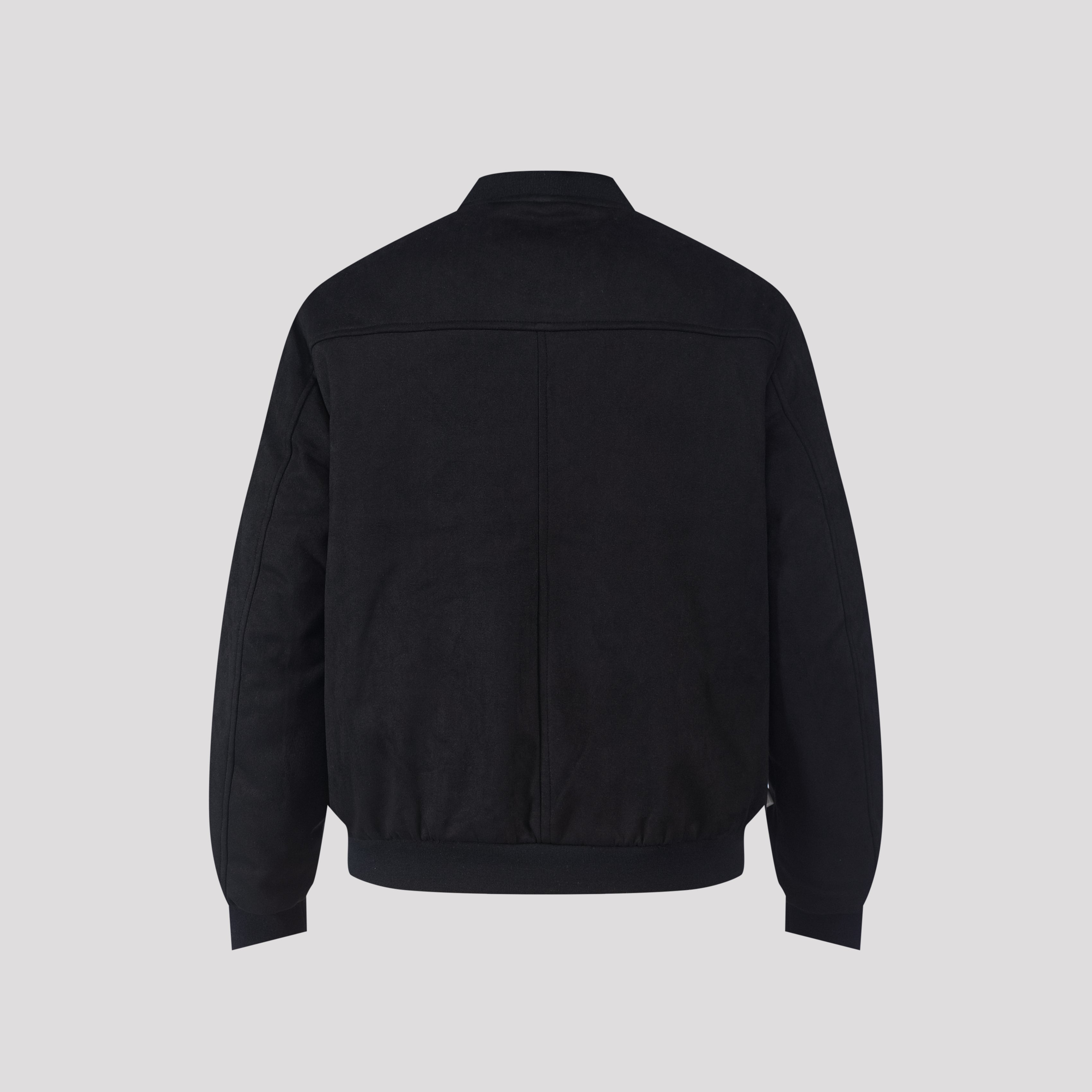 Suede Textured Bomber Jacket