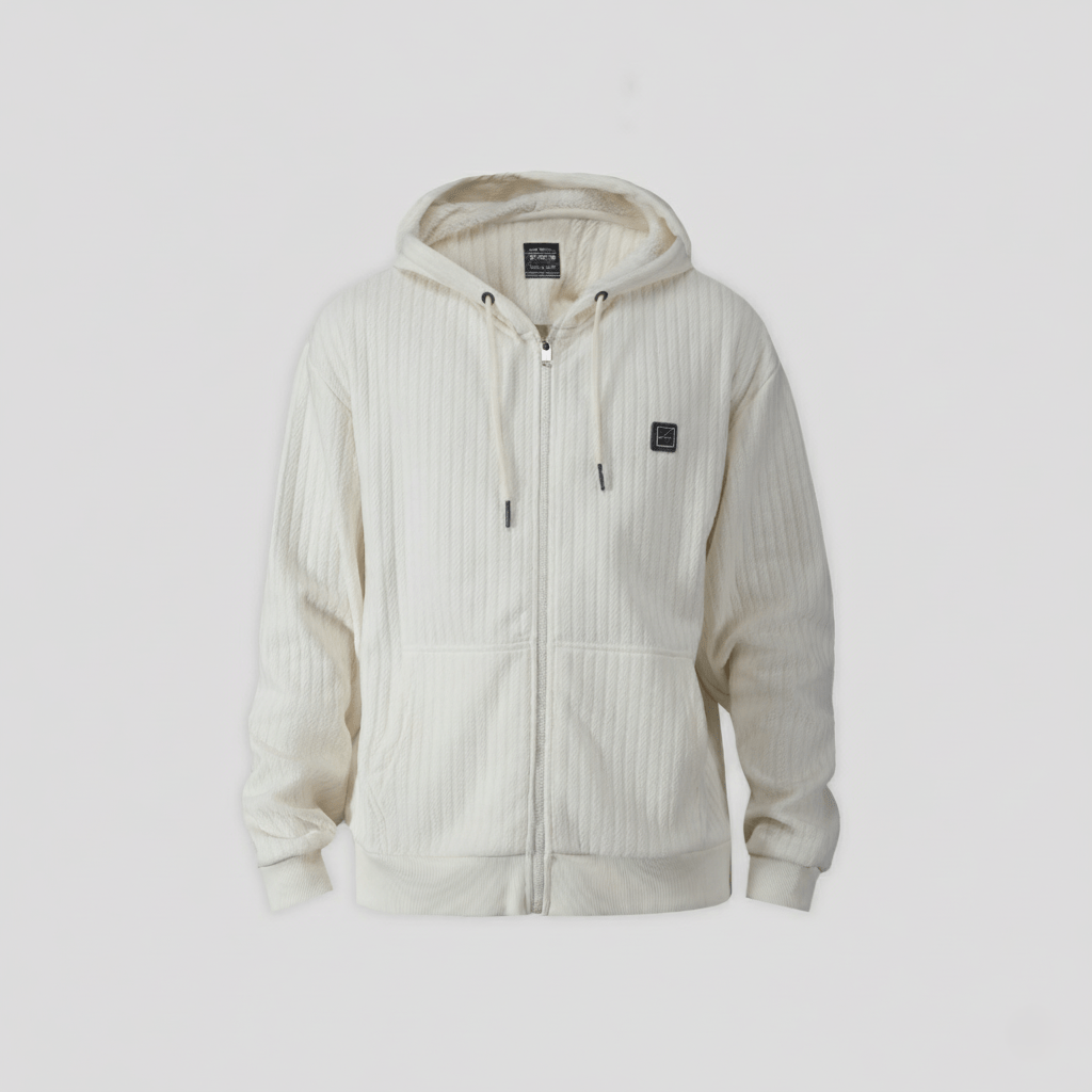 Hooded Full-Zip Sweater