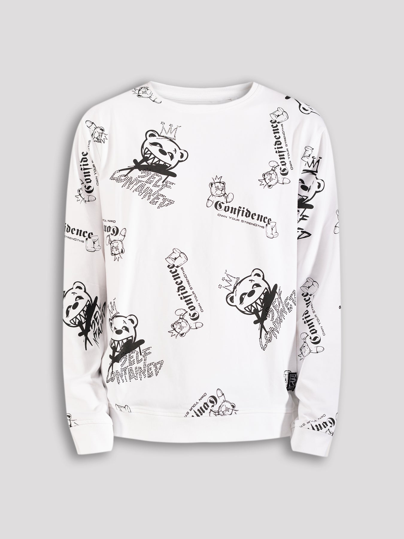 "Confidence" Bear Long Sleeve T-Shirt