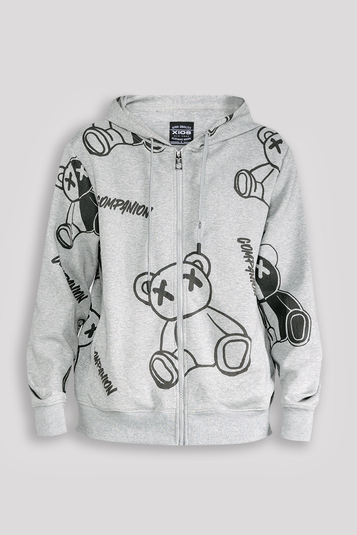 Hoodie with teddy fashion bear logo