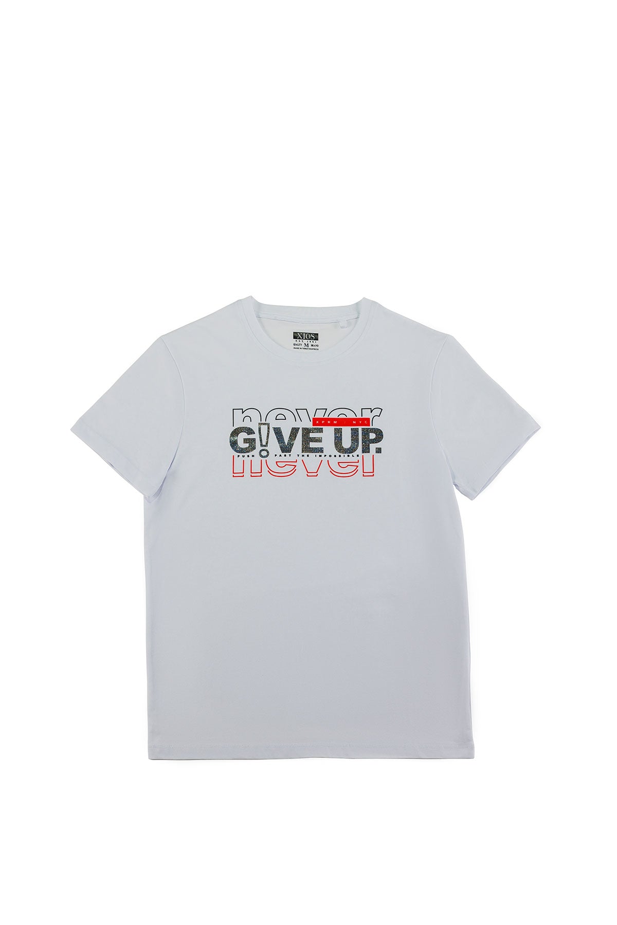 Camiseta con gráfico "Nunca te rindas"