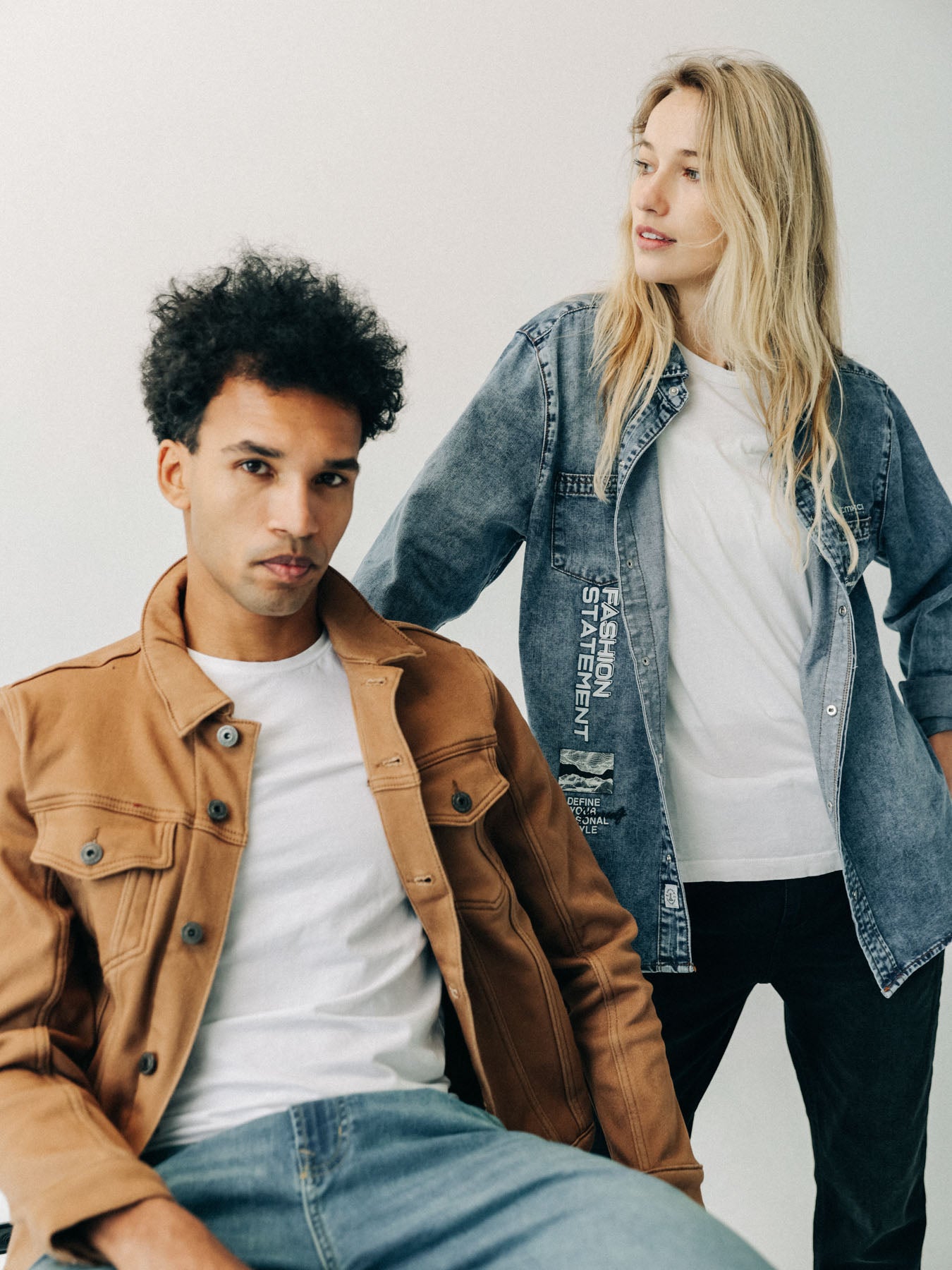 Chaqueta de sarga vaquera