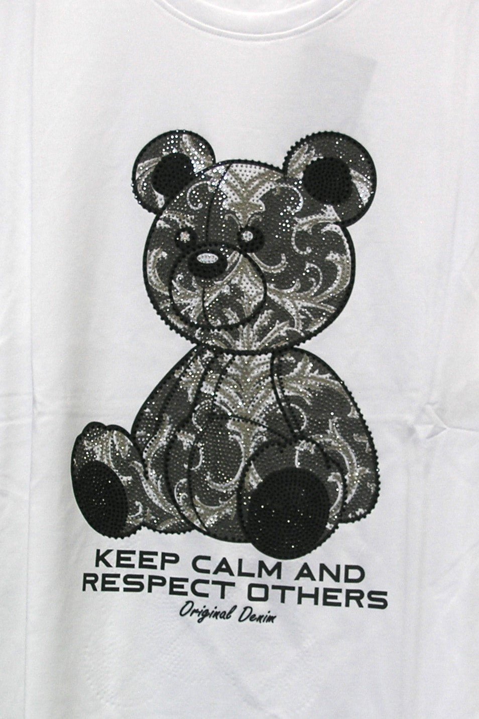 Keep Calm and Respect Others Teddy Bear Graphic Tee