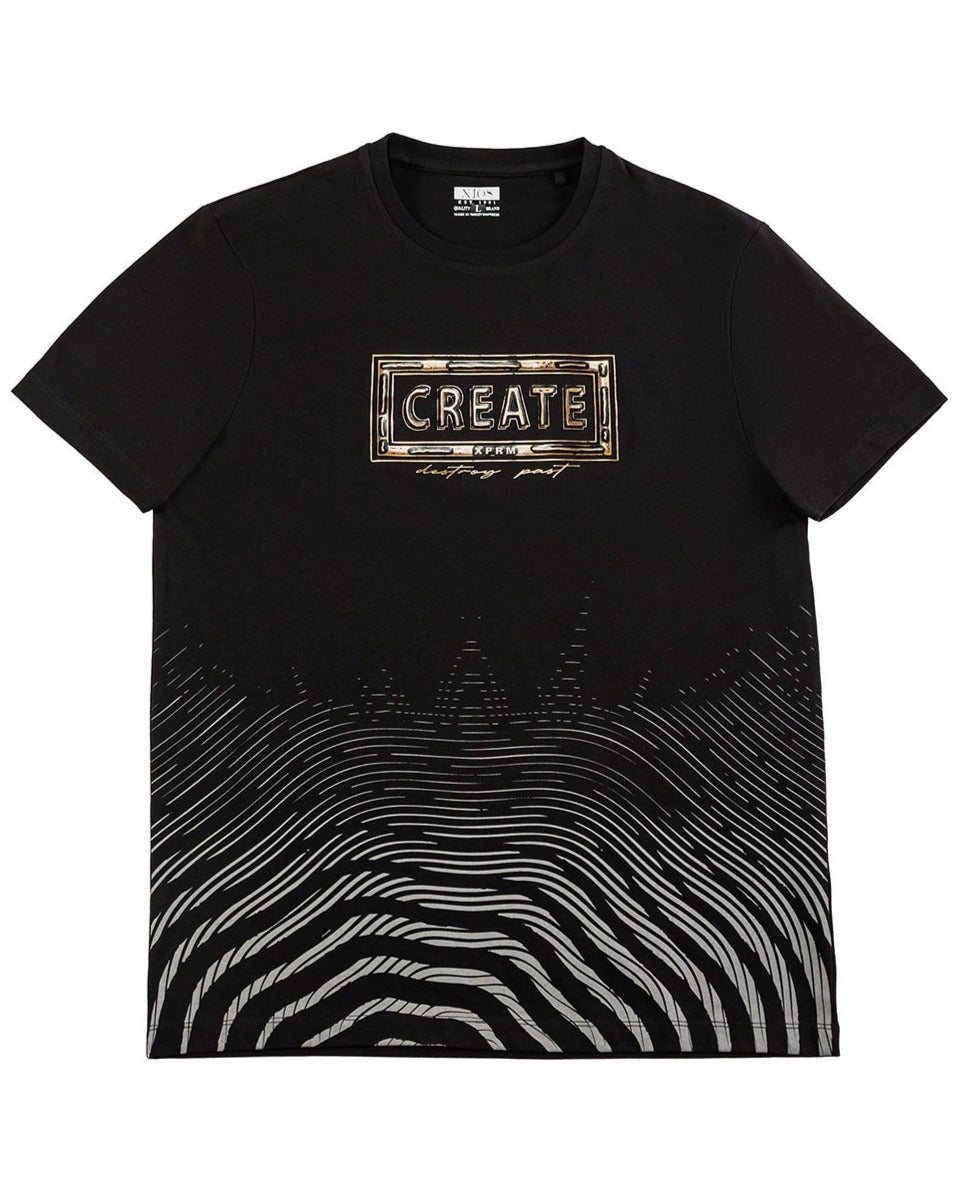 Camiseta con gráfico "Crear"