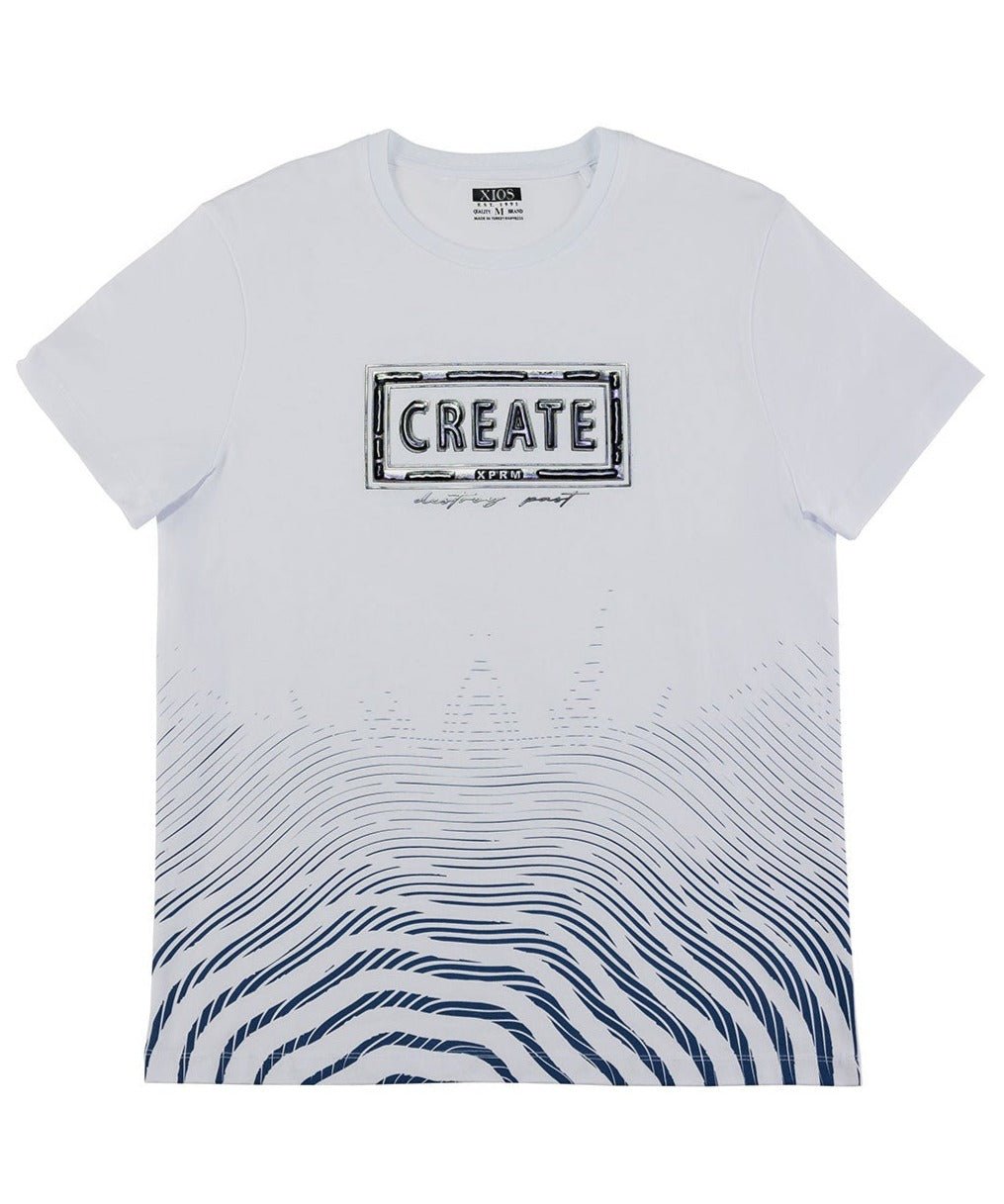 Camiseta con gráfico "Crear"